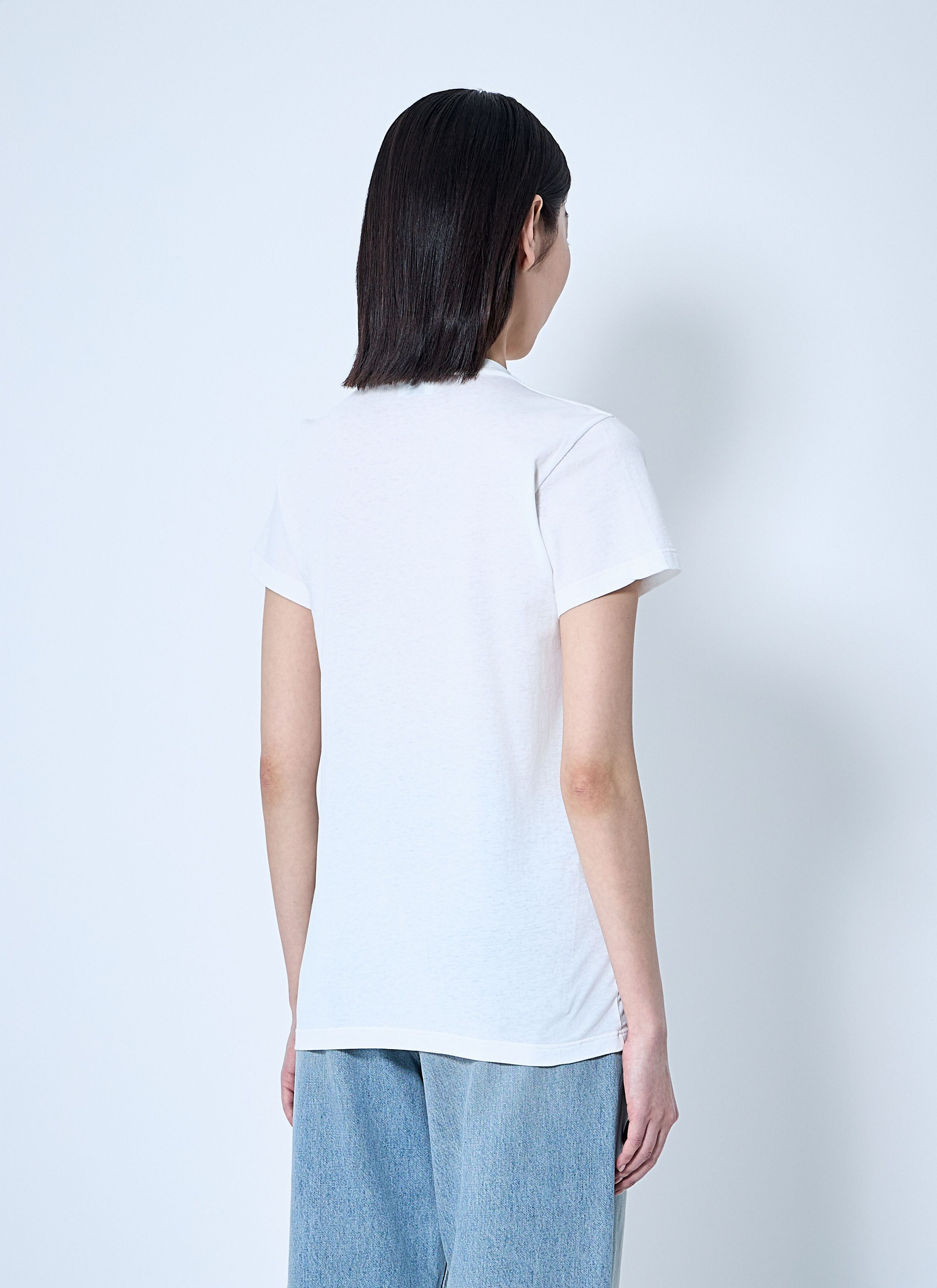 Saint Laurent Paris Logo Motif T-Shirt Size M / US 6-8 / IT 42-44 - 4 Thumbnail