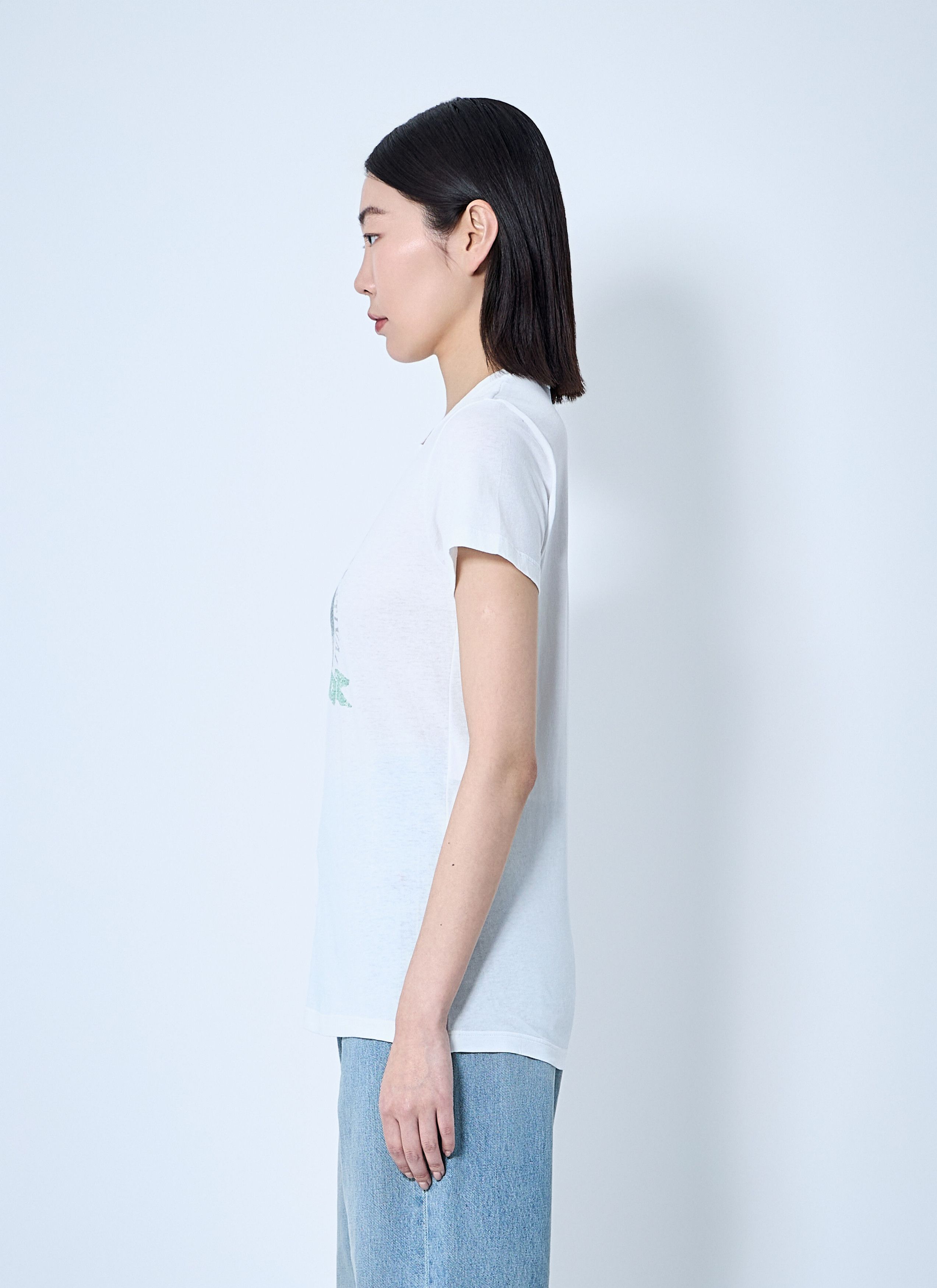 Saint Laurent Paris Logo Motif T-Shirt Size XS / US 0-2 / IT 36-38 - 3 Thumbnail