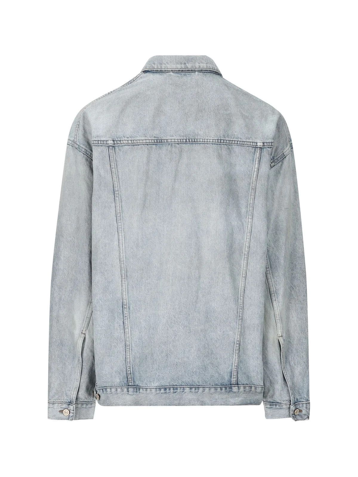Balenciaga Balenciaga Size Sticker Denim Jacket Size US M / EU 48-50 / 2 - 2 Thumbnail