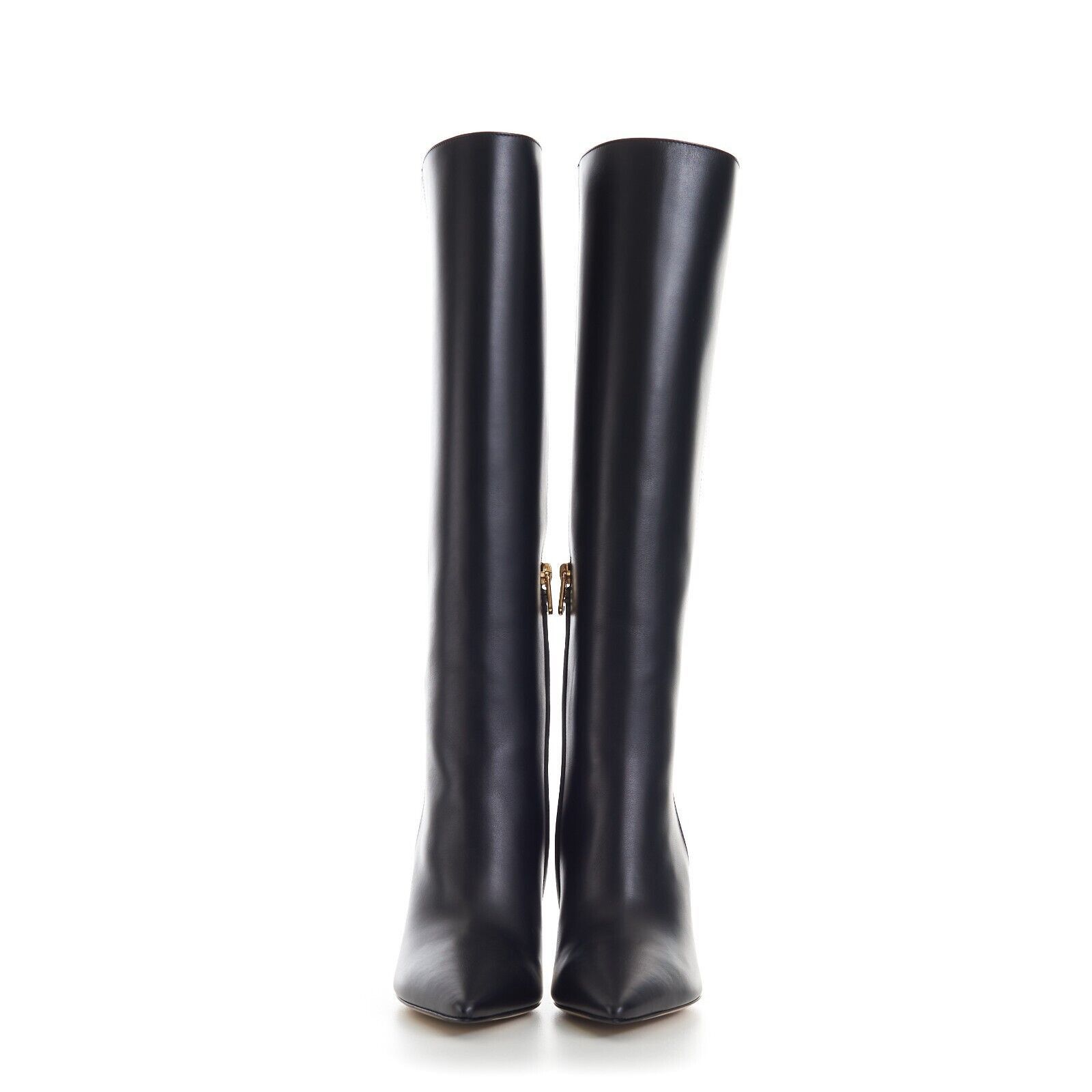 Fendi FIRST Black Leather Tall High-Heeled Boots Size US 5 / IT 35 - 3 Thumbnail