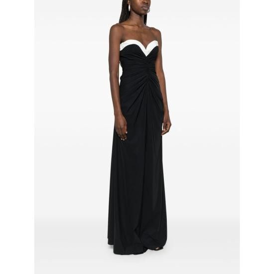 Chiara Boni CHIARA BONI Women Dresses TOKUMY BIC LON 37 BLACK Size M / US 6-8 / IT 42-44 - 4 Thumbnail