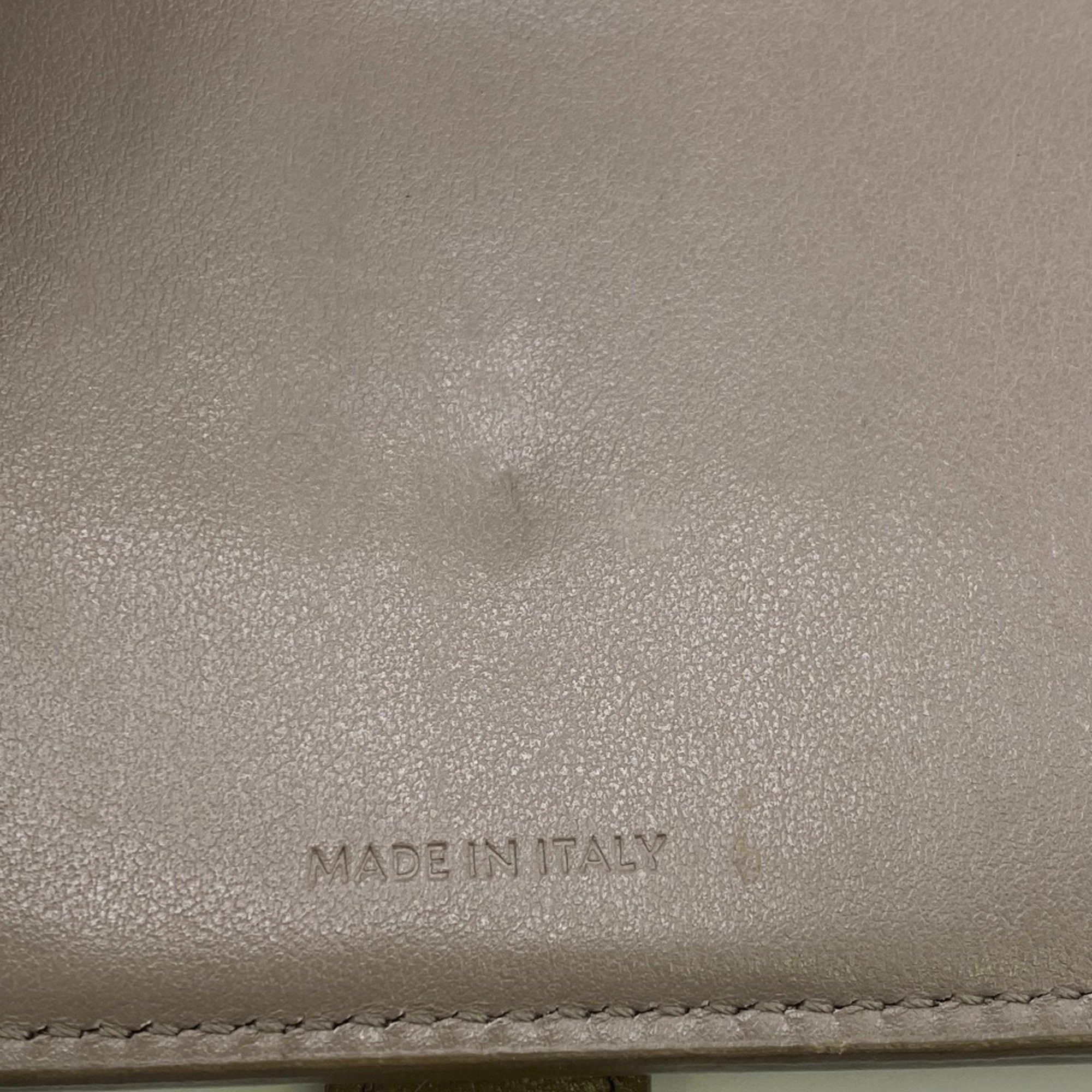 Celine CELINE Medium Strap Bi-fold Wallet Beige Women's Size ONE SIZE - 11 Thumbnail