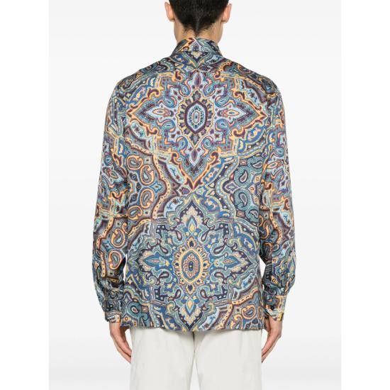 Etro ETRO Men Long Tops 99SP4E0 MRIC0052 X0883 BLUE Size US M / EU 48-50 / 2 - 3 Thumbnail
