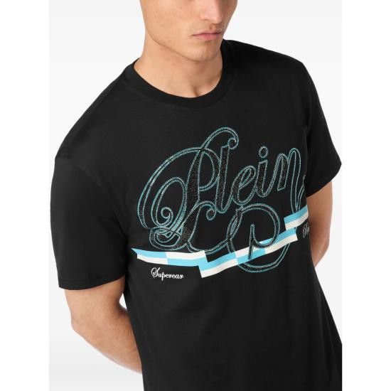 Philipp Plein PHILIPP PLEIN Men T-Shirts MTK8261 PJY002N 02 BLACK Size US XL / EU 56 / 4 - 3 Thumbnail