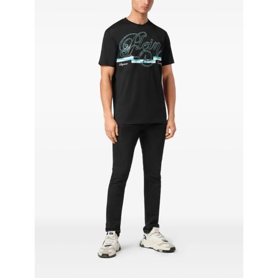 Philipp Plein PHILIPP PLEIN Men T-Shirts MTK8261 PJY002N 02 BLACK Size US XL / EU 56 / 4 - 4 Thumbnail
