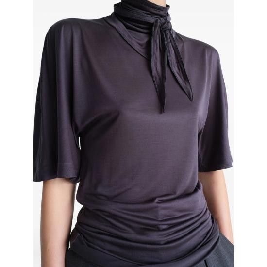 Lemaire LEMAIRE Women Blouses TO1337 LJ1011 BK980 PURPLE Size L / US 10 / IT 46 - 3 Thumbnail