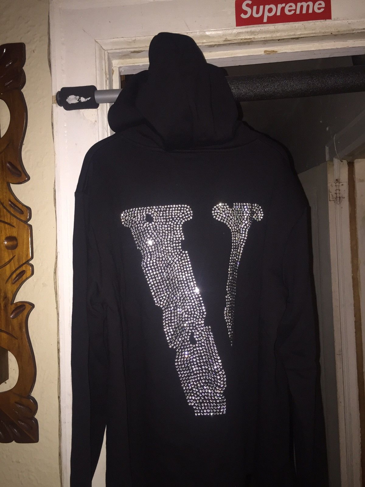 Vlone Vlone Swarovski Crystal Rhinestone Hoodie Grailed