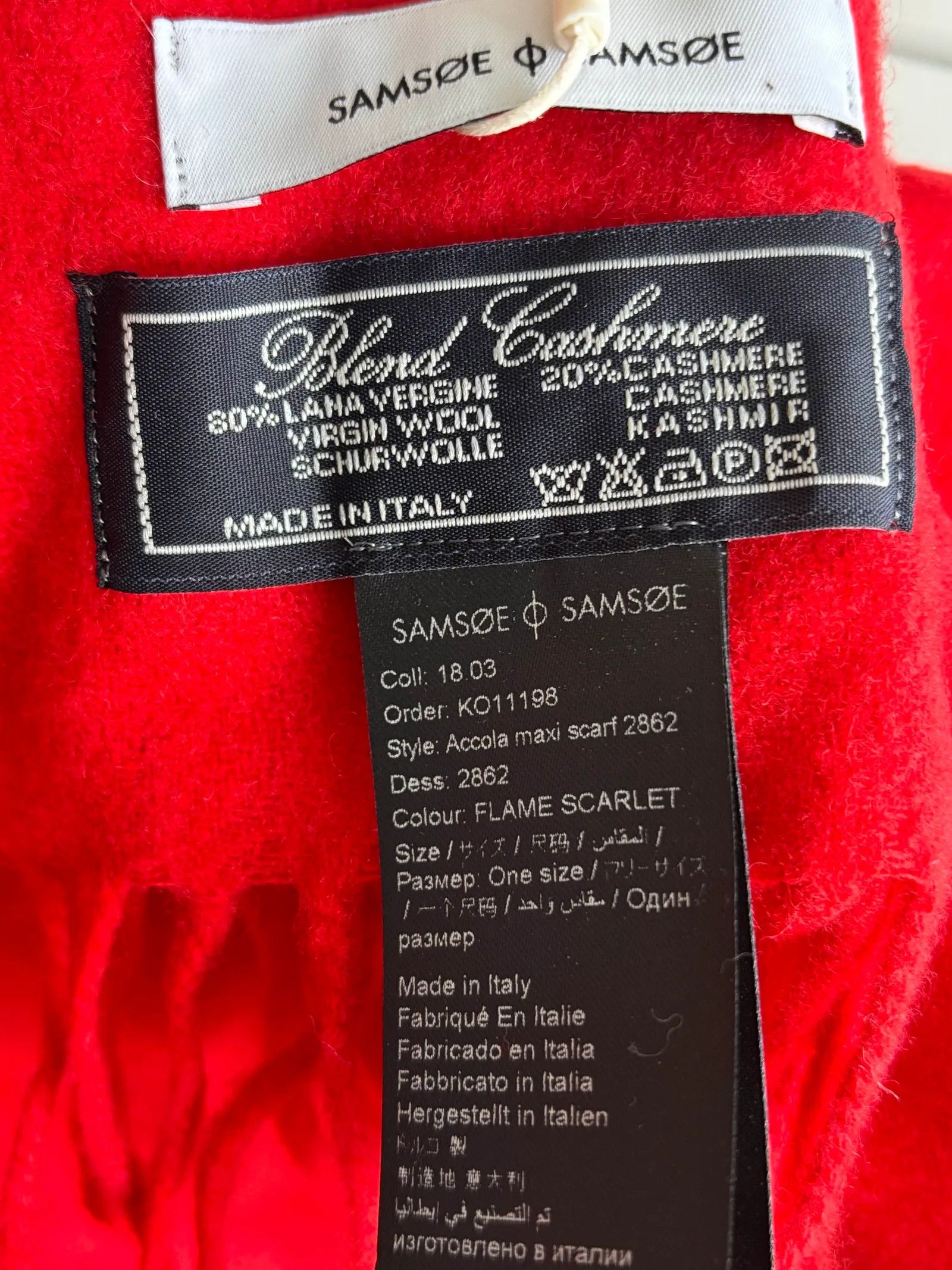 Samsoe Samsoe Samsoe & Samsoe Accola Maxi scarf Scarf Size ONE SIZE - 3 Thumbnail