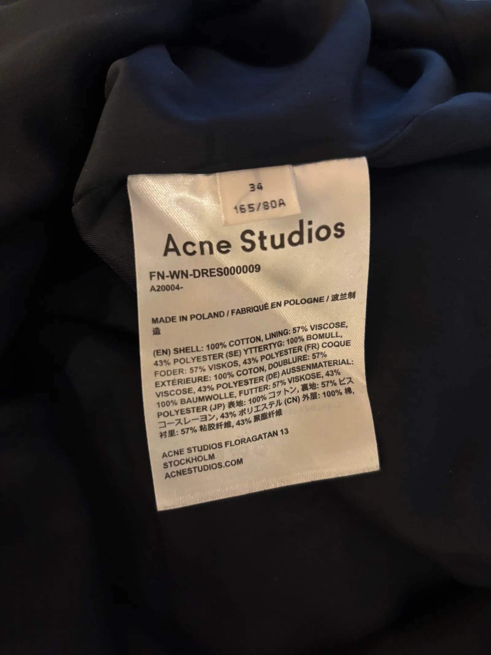 Acne Studios Acne Studios Dress Size XS / US 0-2 / IT 36-38 - 2 Thumbnail