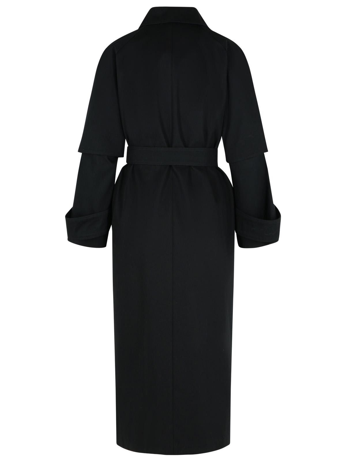 Max Mara MAX MARA 'Agamia' Black Cotton Raincoat Size S / US 4 / IT 40 - 3 Thumbnail