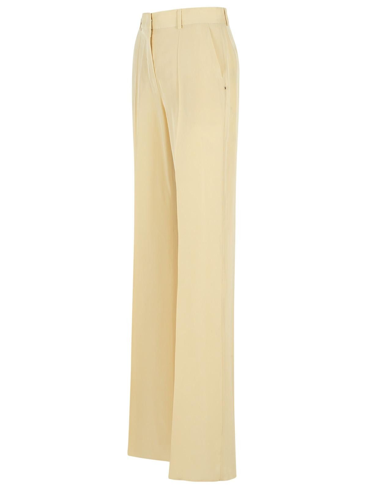 Sportmax SPORTMAX 'Orario' Ivory Viscose Trousers Size 28" / US 6 / IT 42 - 2 Thumbnail