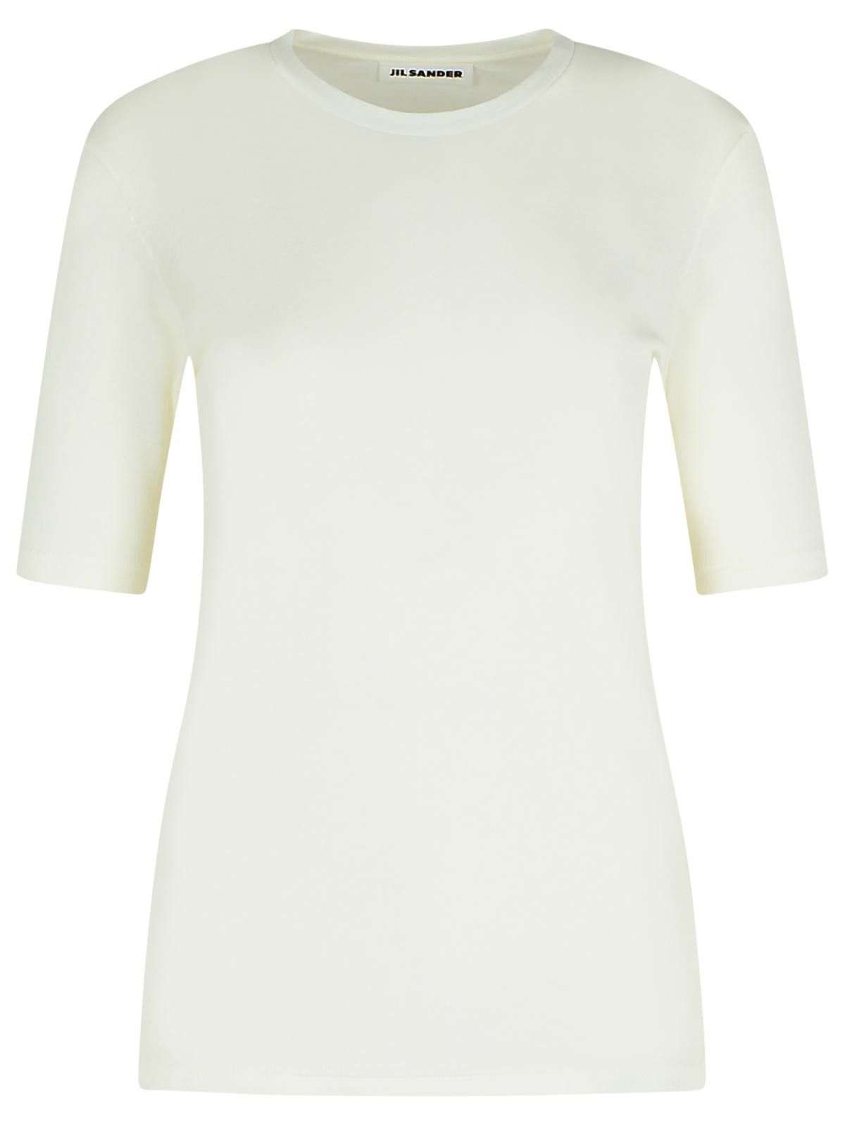 Jil Sander JIL SANDER '3 Pack' White Cotton T-Shirt Size L / US 10 / IT 46 - 4 Thumbnail