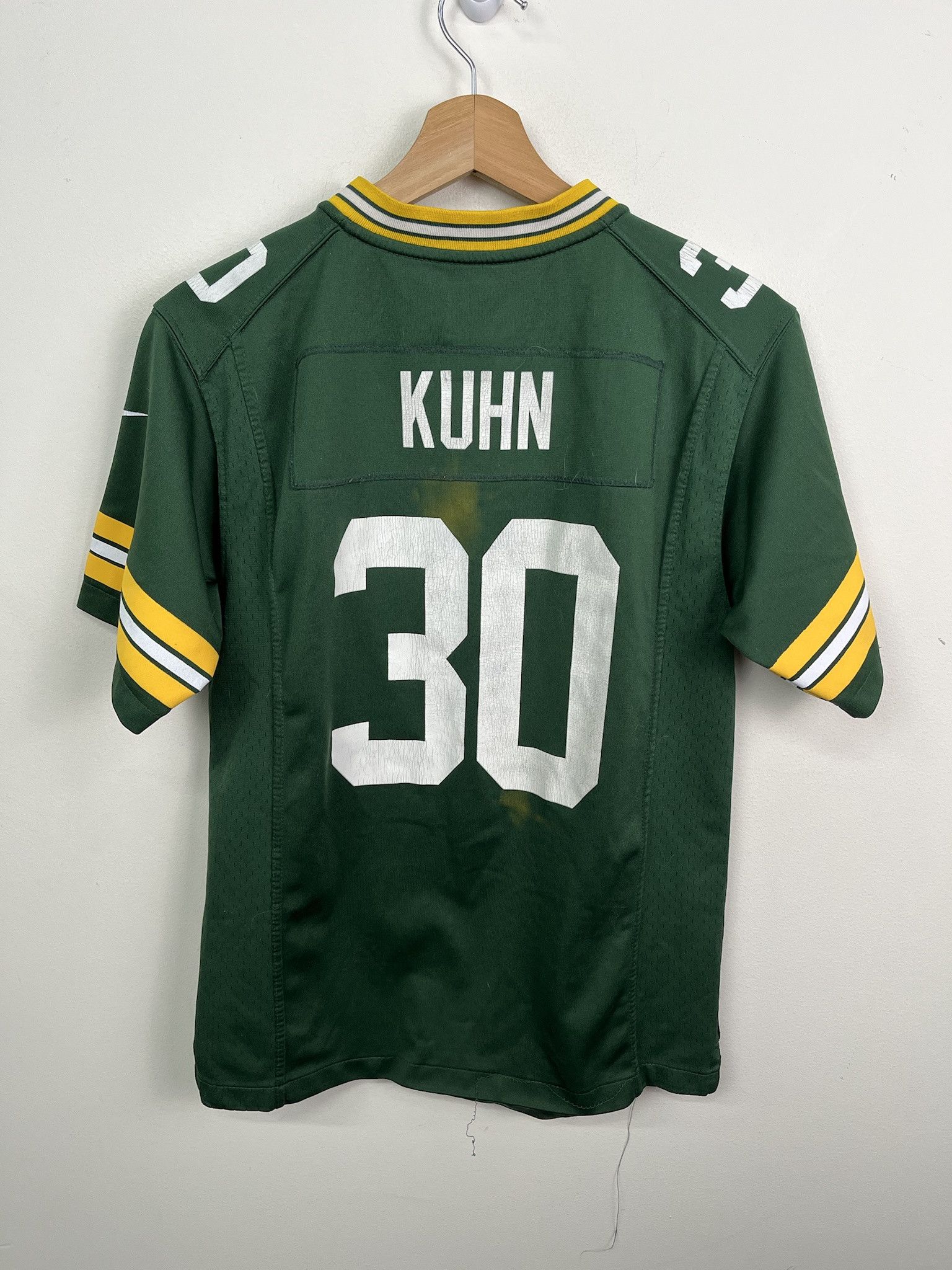NFL Vintage Green Bay Packers Jersey Huhn #30 Jersey NFL Football Jersey Size S (kids L) Size US S / EU 44-46 / 1 - 3 Thumbnail