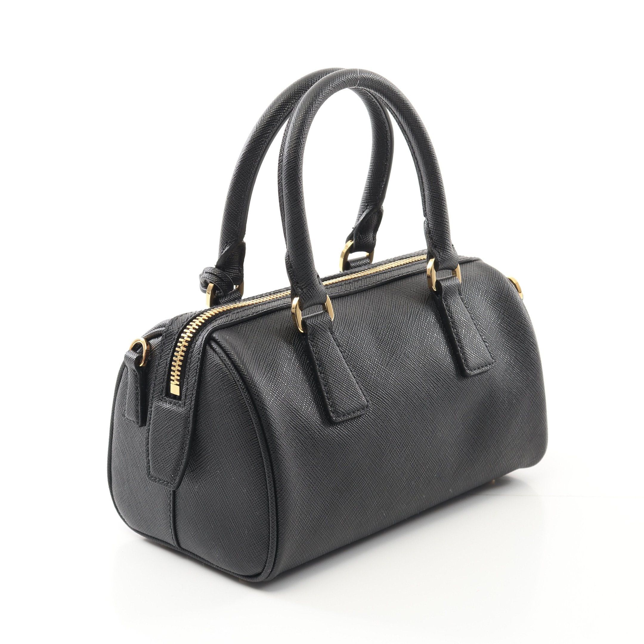 Prada Prada Saffiano Lux Handbag Leather Black Size ONE SIZE - 2 Thumbnail