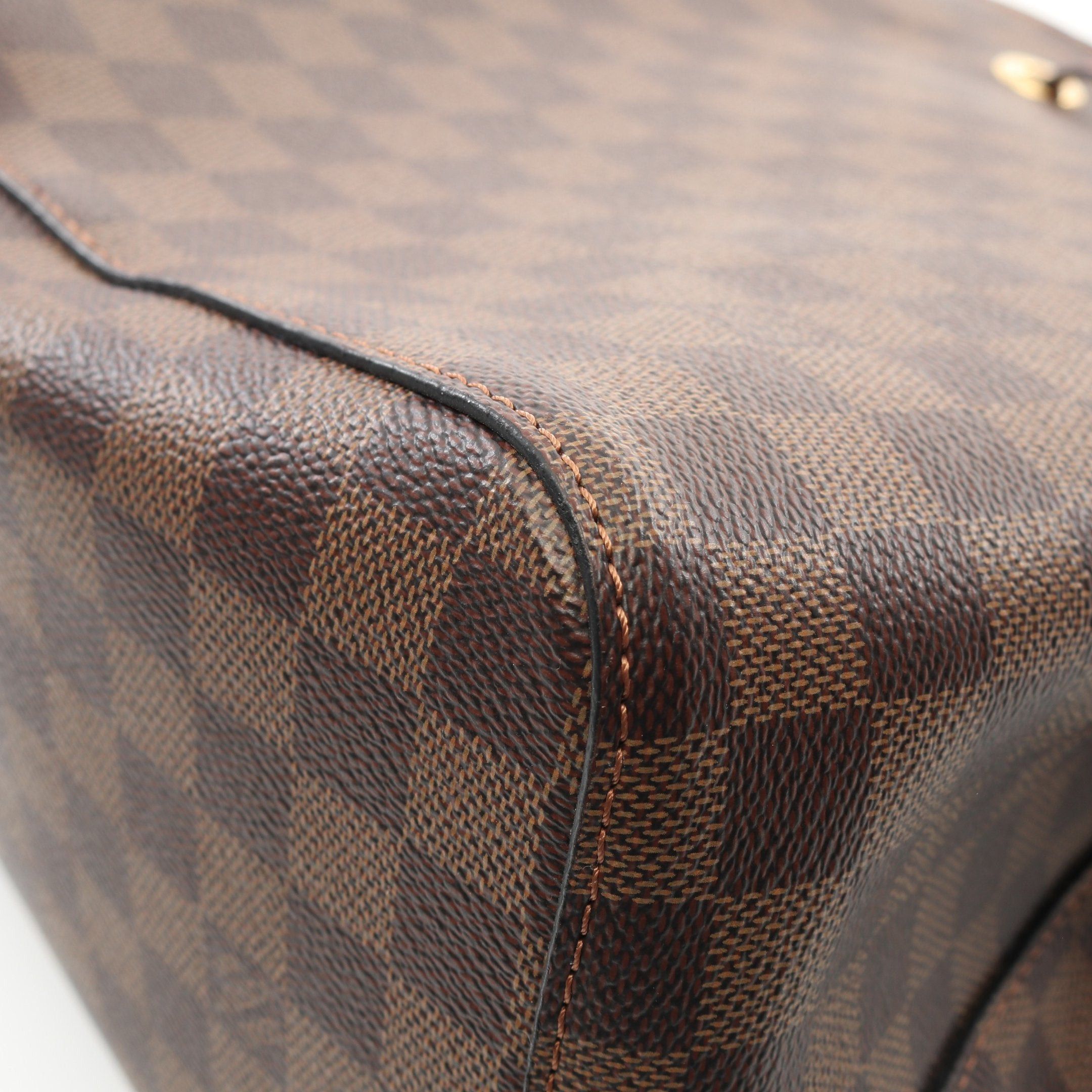 Louis Vuitton Louis Vuitton Neo Noe Damier Ebene Cherry Berry Shoulder Bag Leather Brown Burgundy Size ONE SIZE - 6 Thumbnail