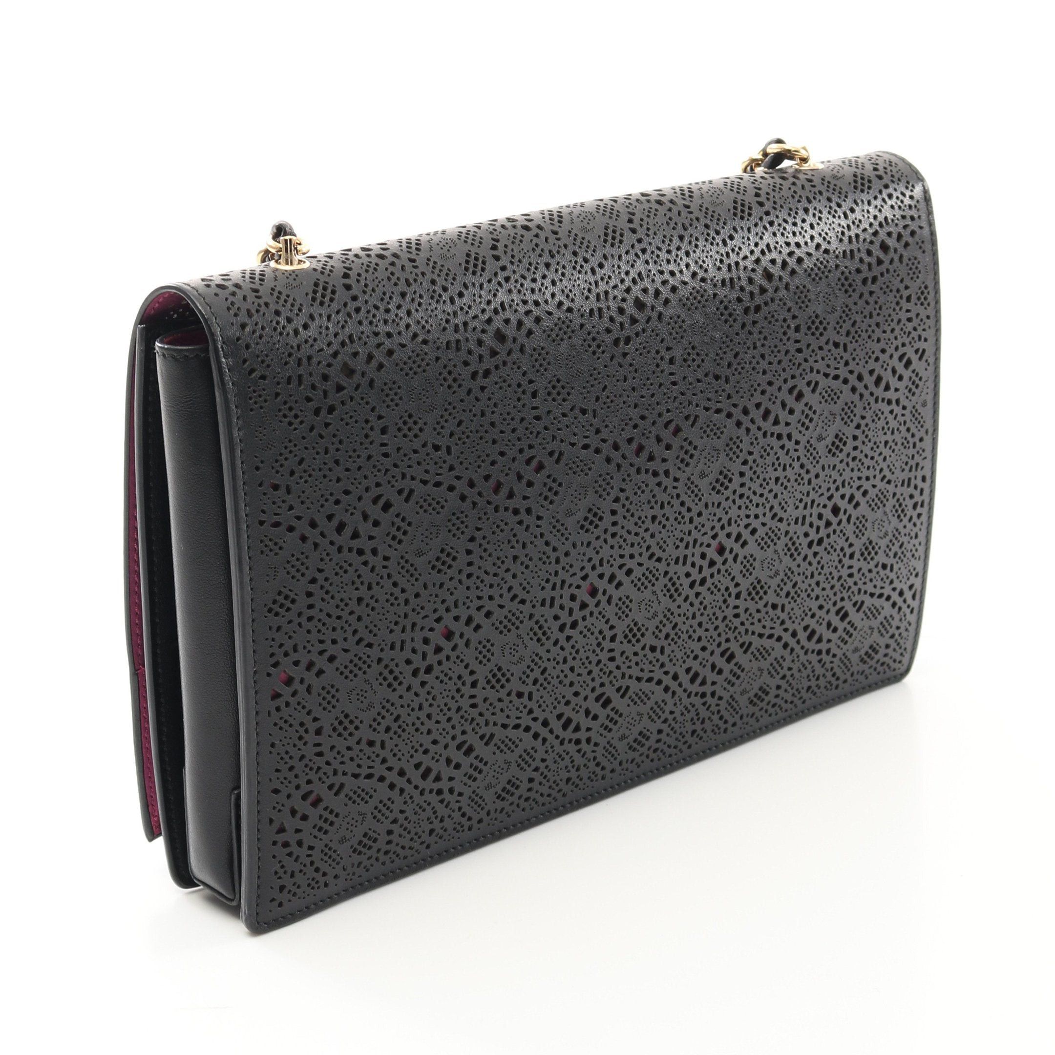 Salvatore Ferragamo Salvatore Ferragamo Gancini Chain Shoulder Bag Leather Black Size ONE SIZE - 2 Thumbnail