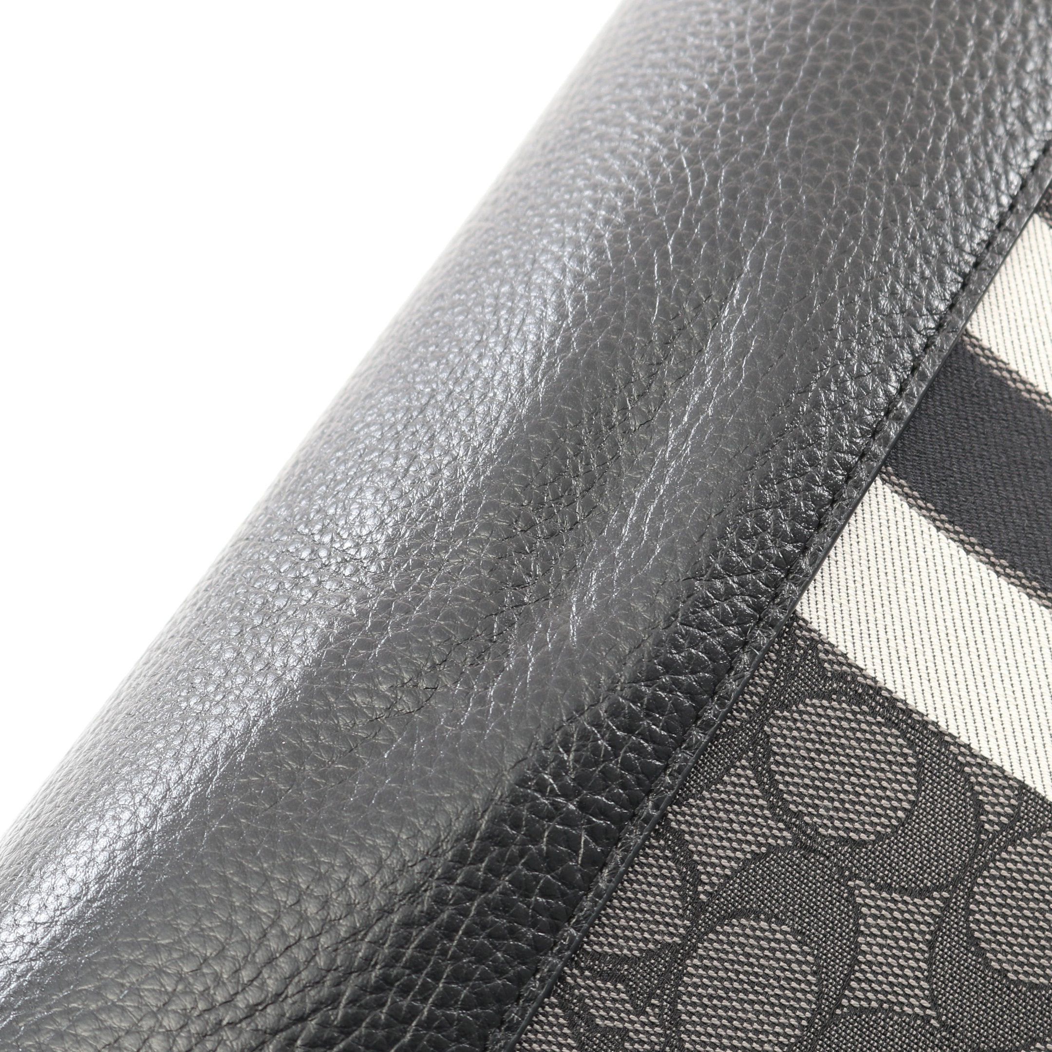 Coach Coach Dempsey Tote 40 Outline Signature Handbag Bag Canvas Leather Dark Gray Black Off White Size ONE SIZE - 5 Thumbnail
