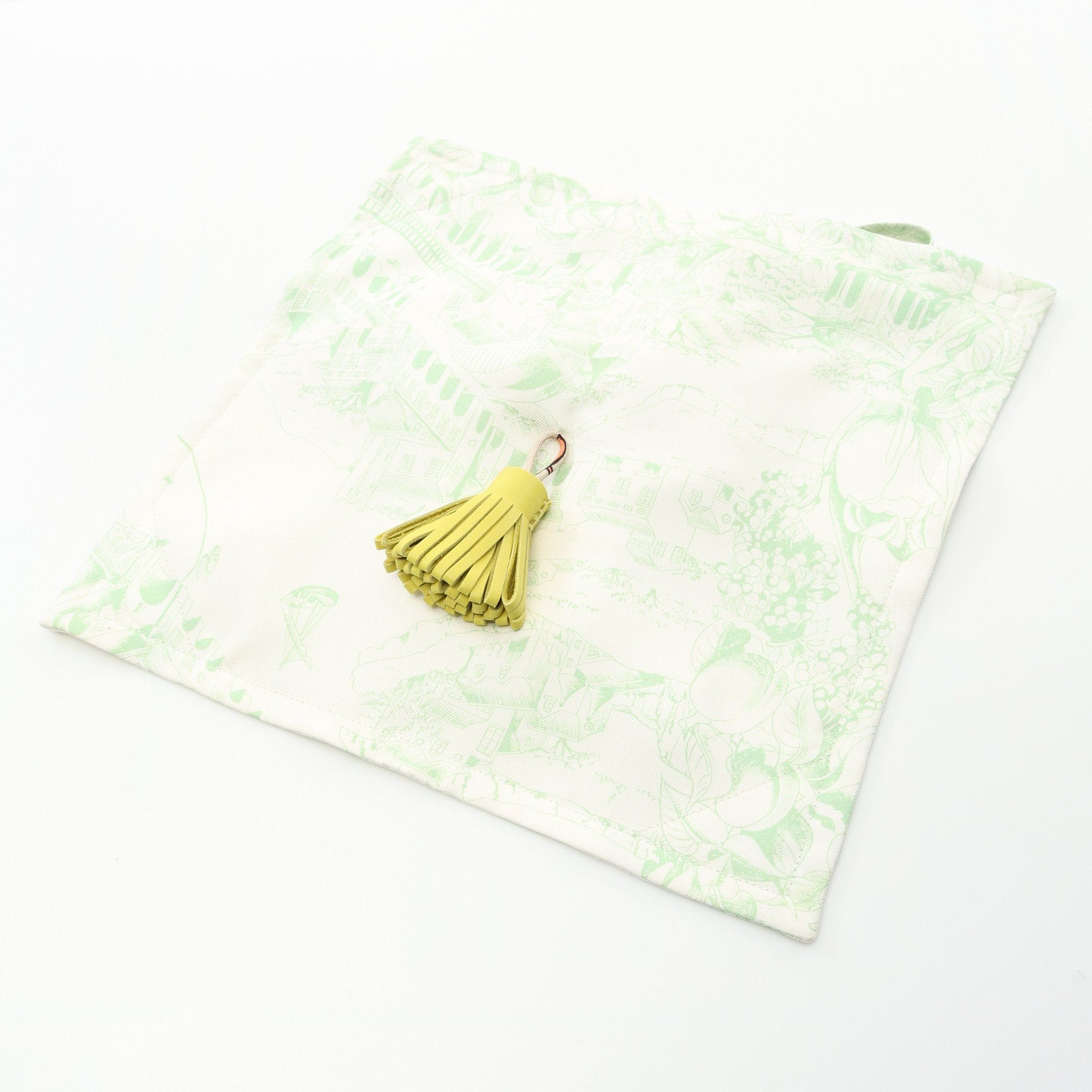 Hermes Hermes Petit H Petite Ash Shoulder Bag Silk Aagneau Off White Light Green Size ONE SIZE - 5 Thumbnail