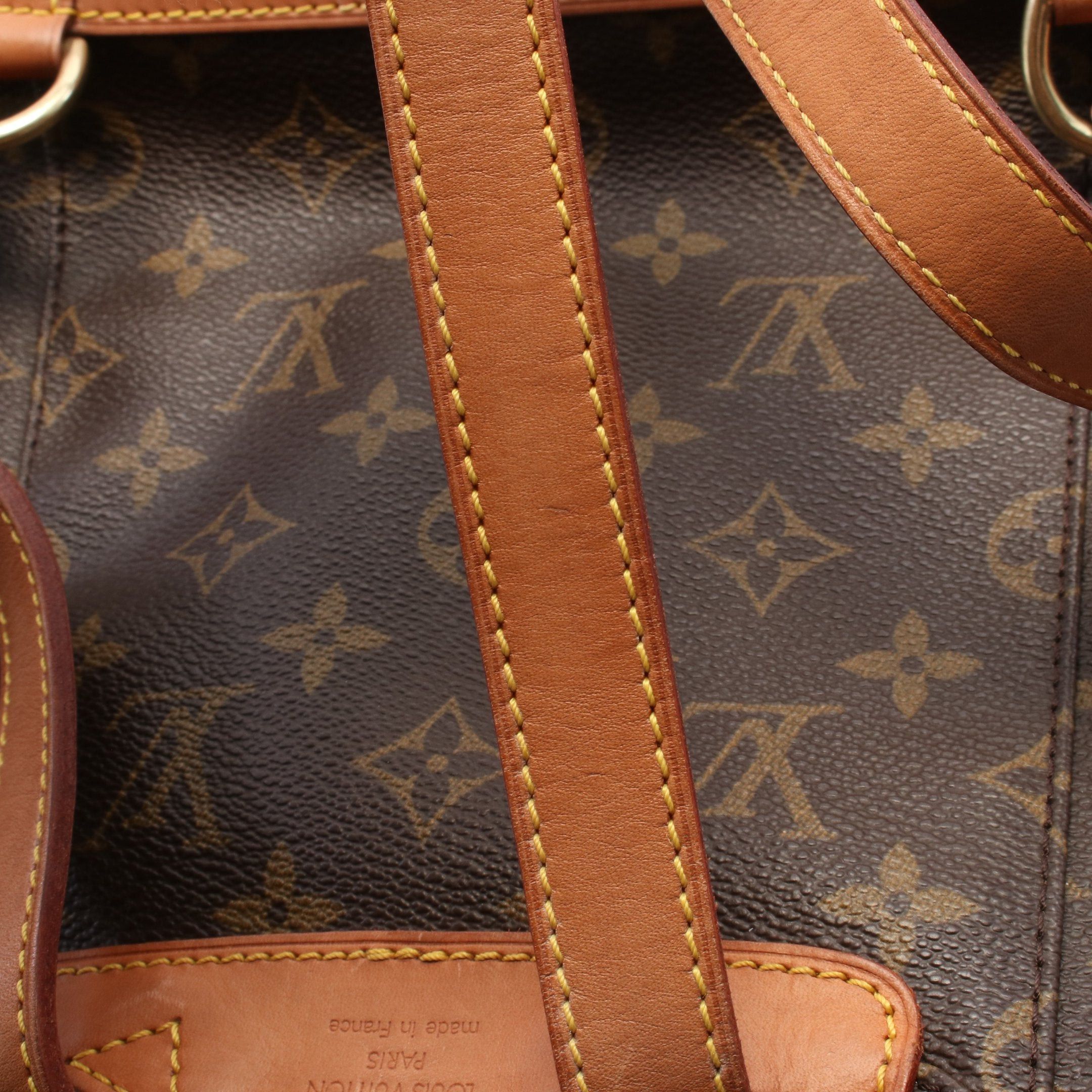 Louis Vuitton Louis Vuitton Montsouris Mm Monogram Backpack Rucksack Leather Brown Size ONE SIZE - 8 Thumbnail