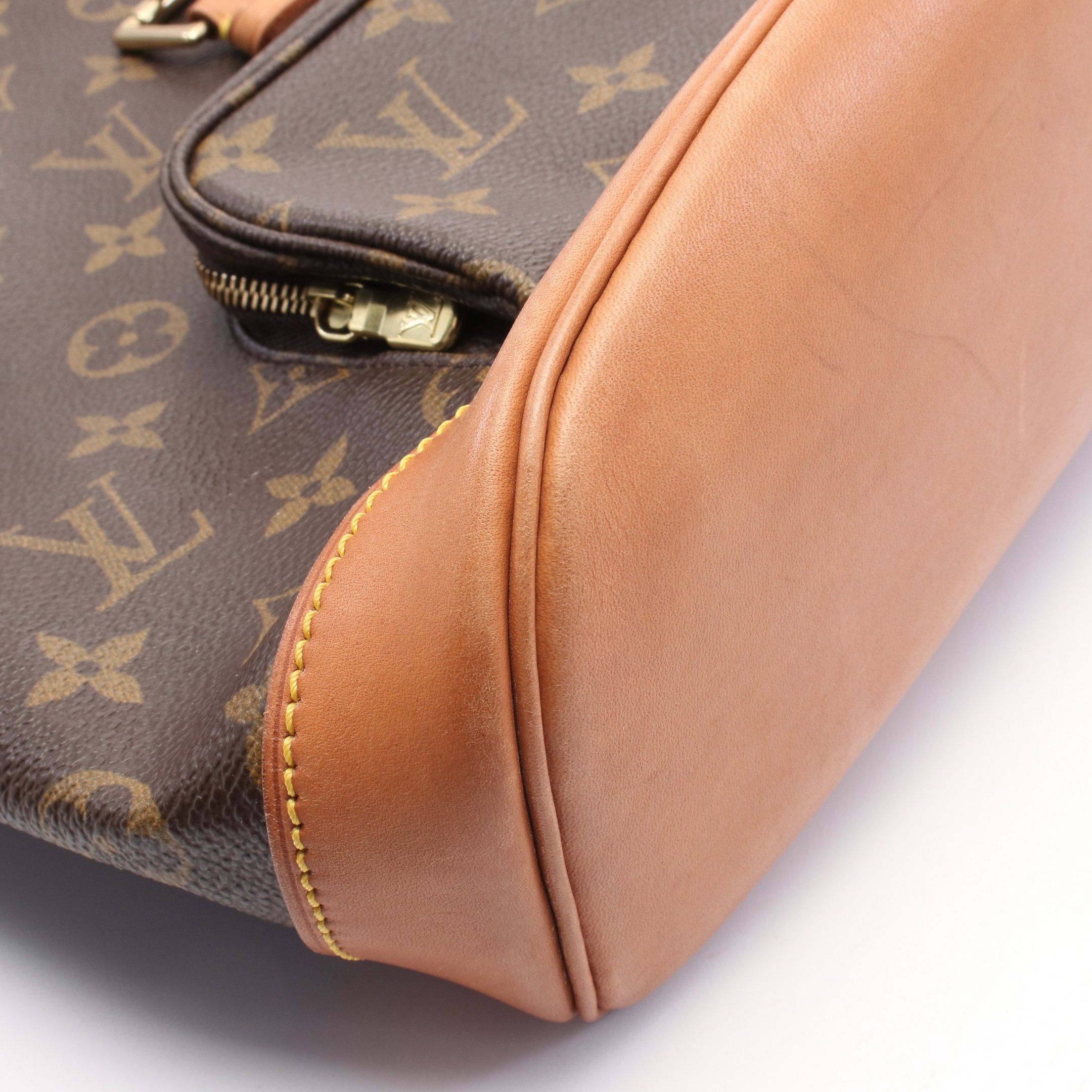 Louis Vuitton Louis Vuitton Montsouris Mm Monogram Backpack Rucksack Leather Brown Size ONE SIZE - 7 Thumbnail