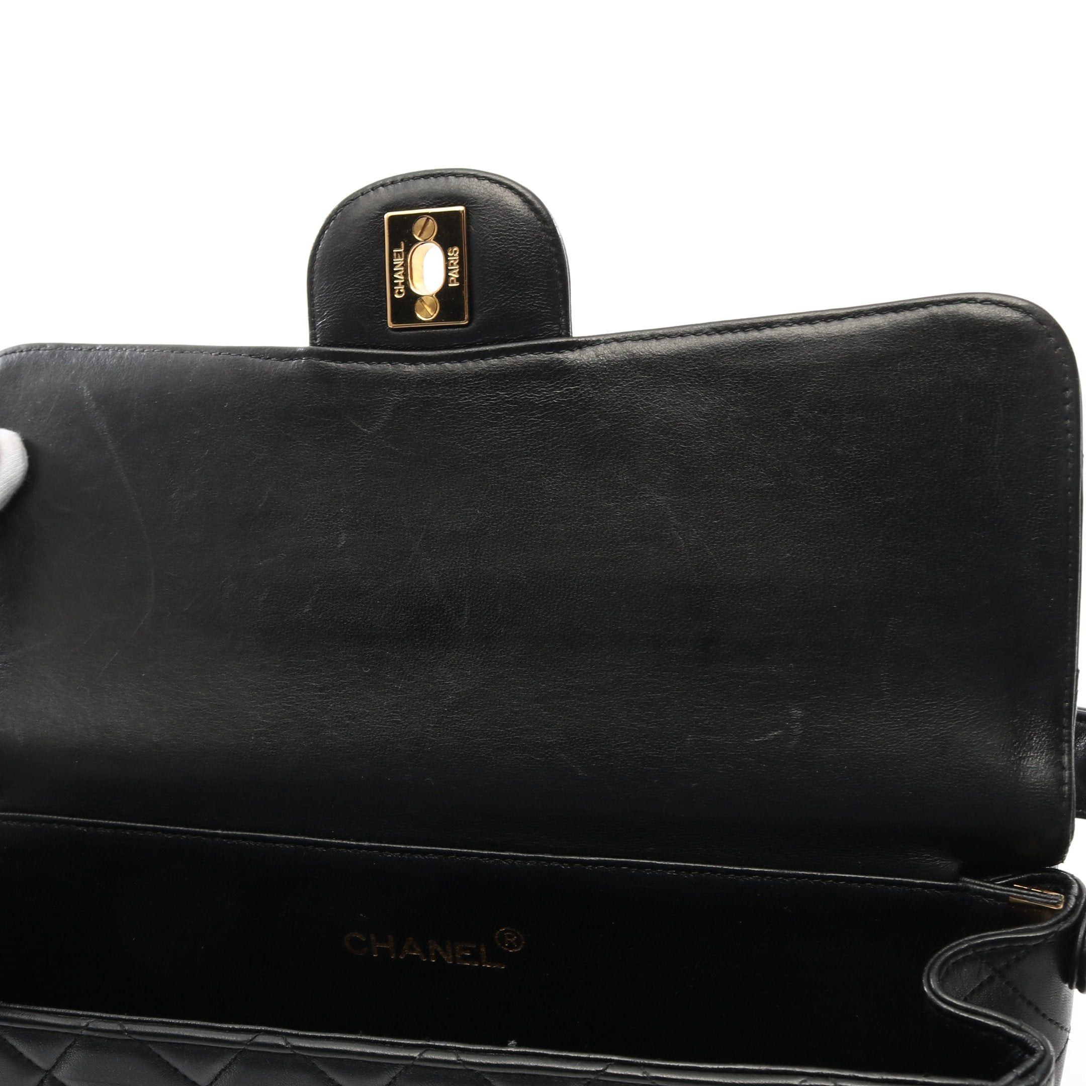 Chanel Chanel Double Face Matelasse Handbag Lambskin Black Gold Hardware Size ONE SIZE - 8 Thumbnail