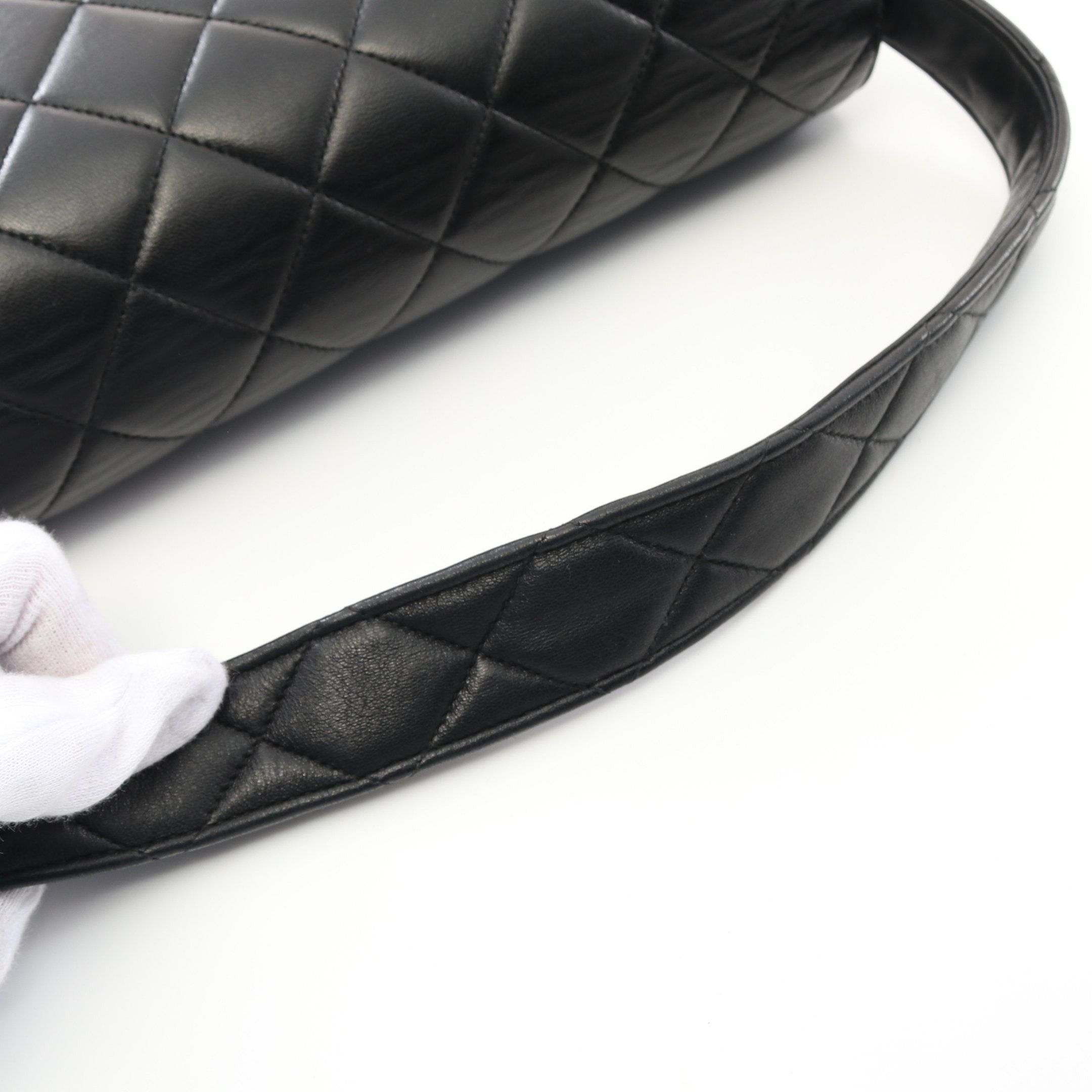 Chanel Chanel Double Face Matelasse Handbag Lambskin Black Gold Hardware Size ONE SIZE - 11 Thumbnail