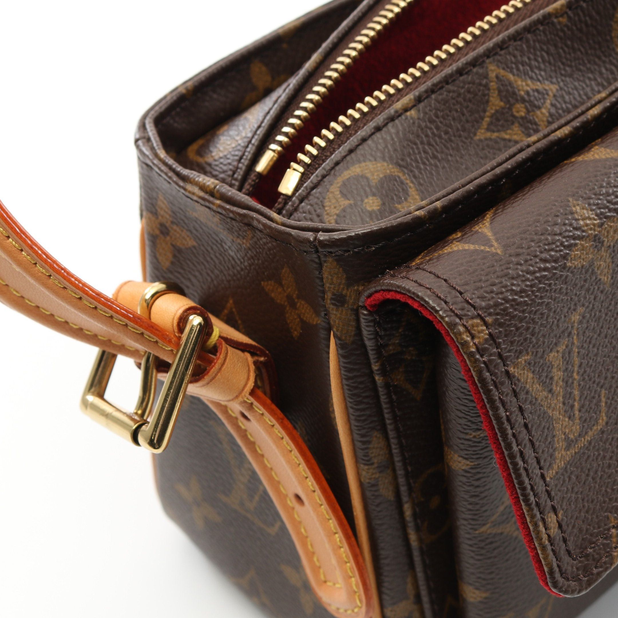 Louis Vuitton Louis Vuitton Vivacite Mm Monogram Shoulder Bag Leather Brown Size ONE SIZE - 9 Thumbnail