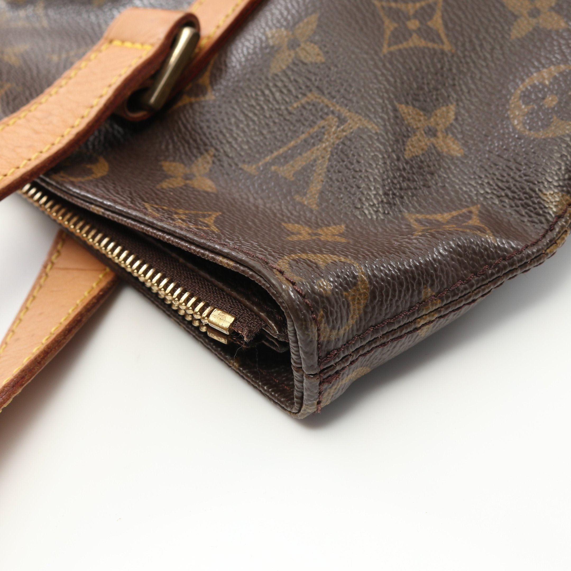 Louis Vuitton Louis Vuitton Cabas Piano Monogram Shoulder Bag Leather Brown Size ONE SIZE - 10 Thumbnail