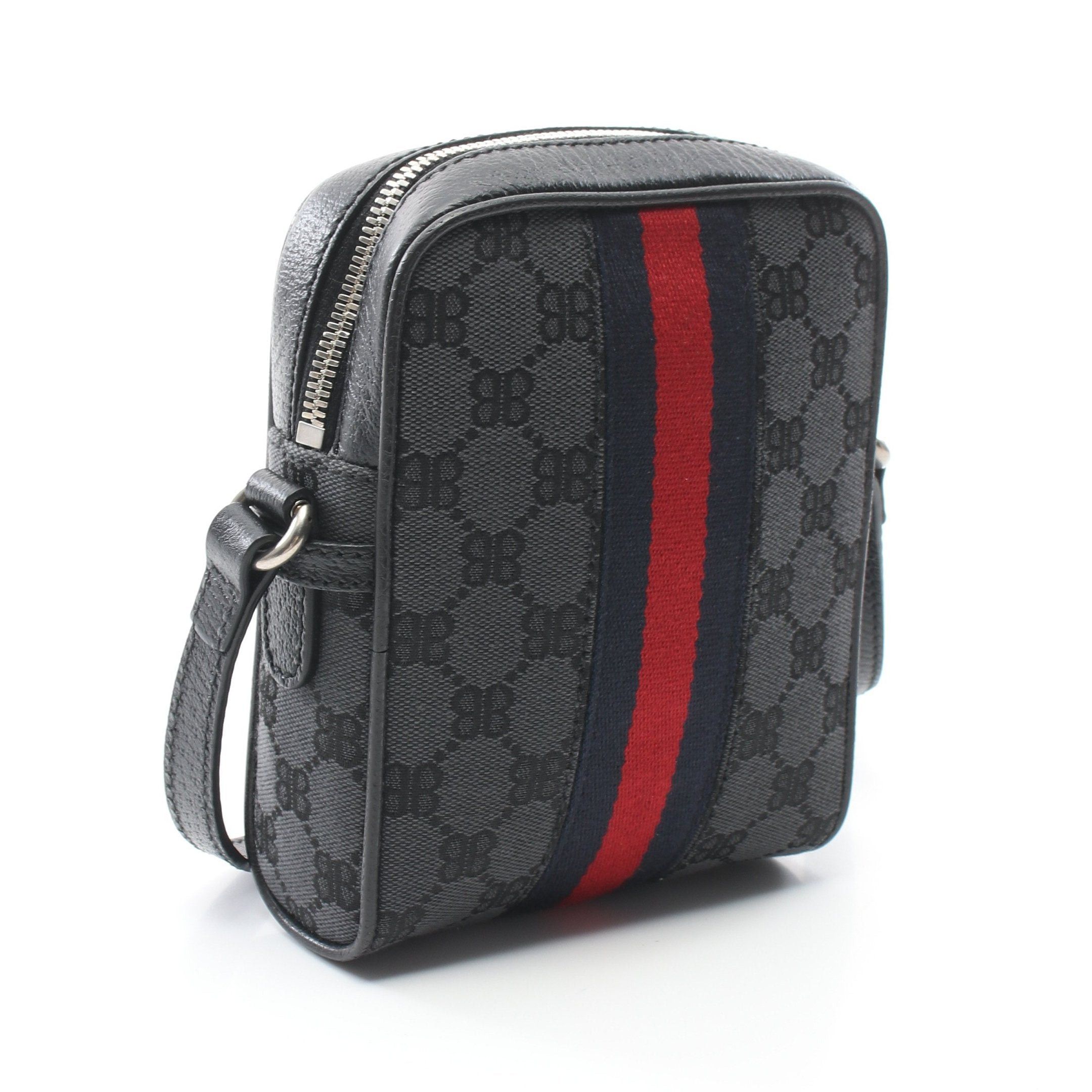 Balenciaga Balenciaga Balenciaga * Gucci Hacker Project Shoulder Bag Canvas Leather Black Multicolor Size ONE SIZE - 2 Thumbnail