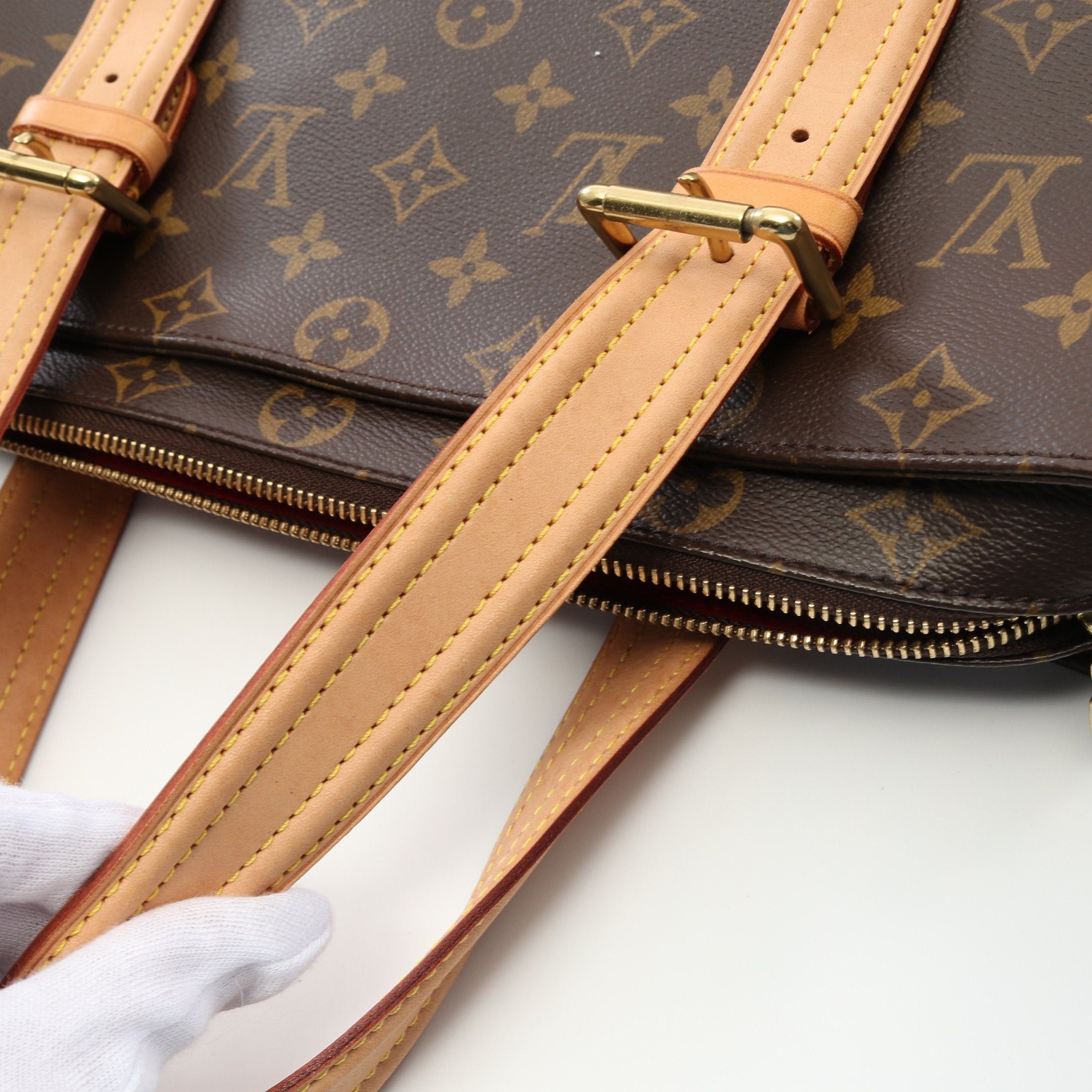 Louis Vuitton Louis Vuitton Multi-Priest Monogram Handbag Leather Brown Size ONE SIZE - 9 Thumbnail