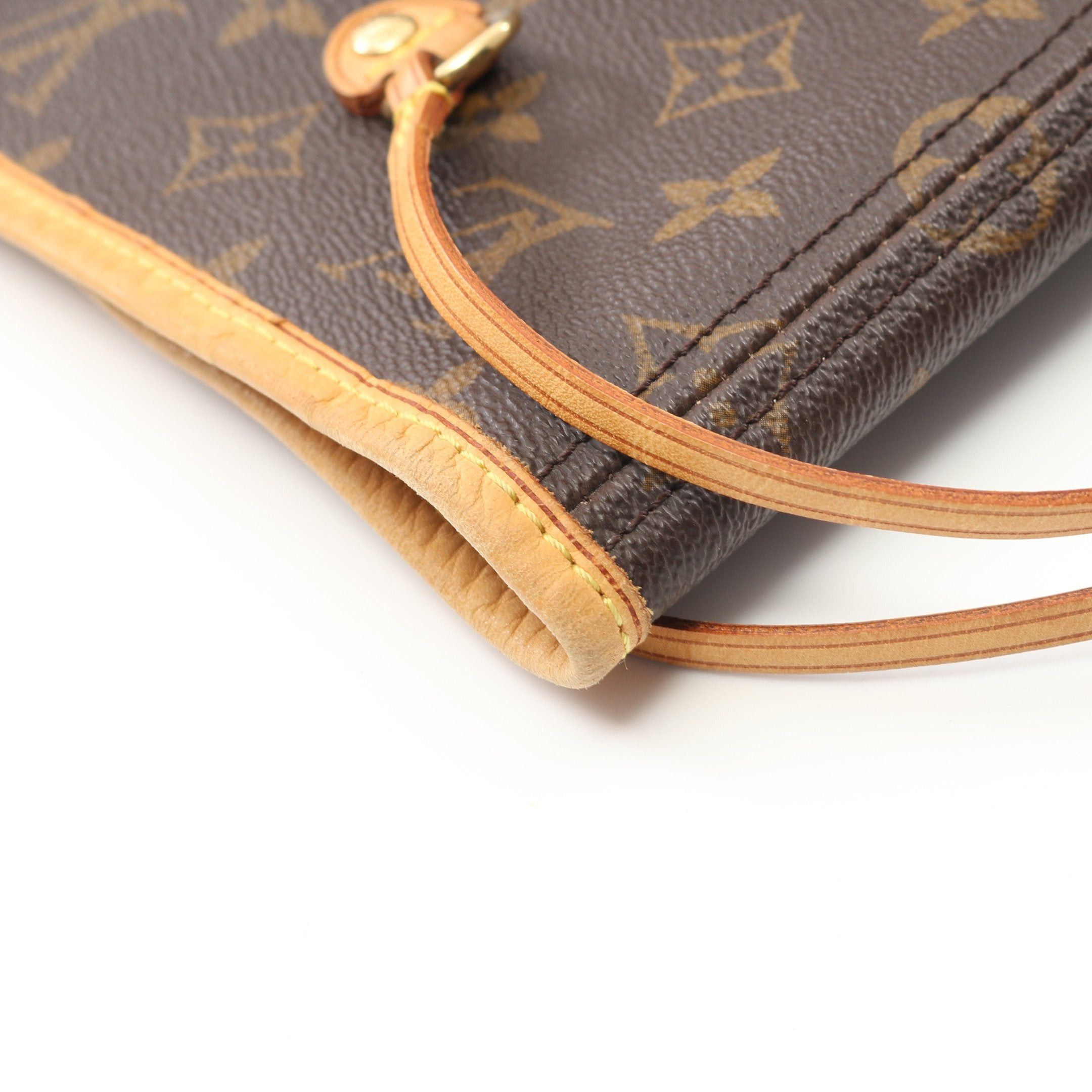 Louis Vuitton Louis Vuitton Neverfull Mm Monogram Shoulder Bag Tote Leather Brown Size ONE SIZE - 6 Thumbnail