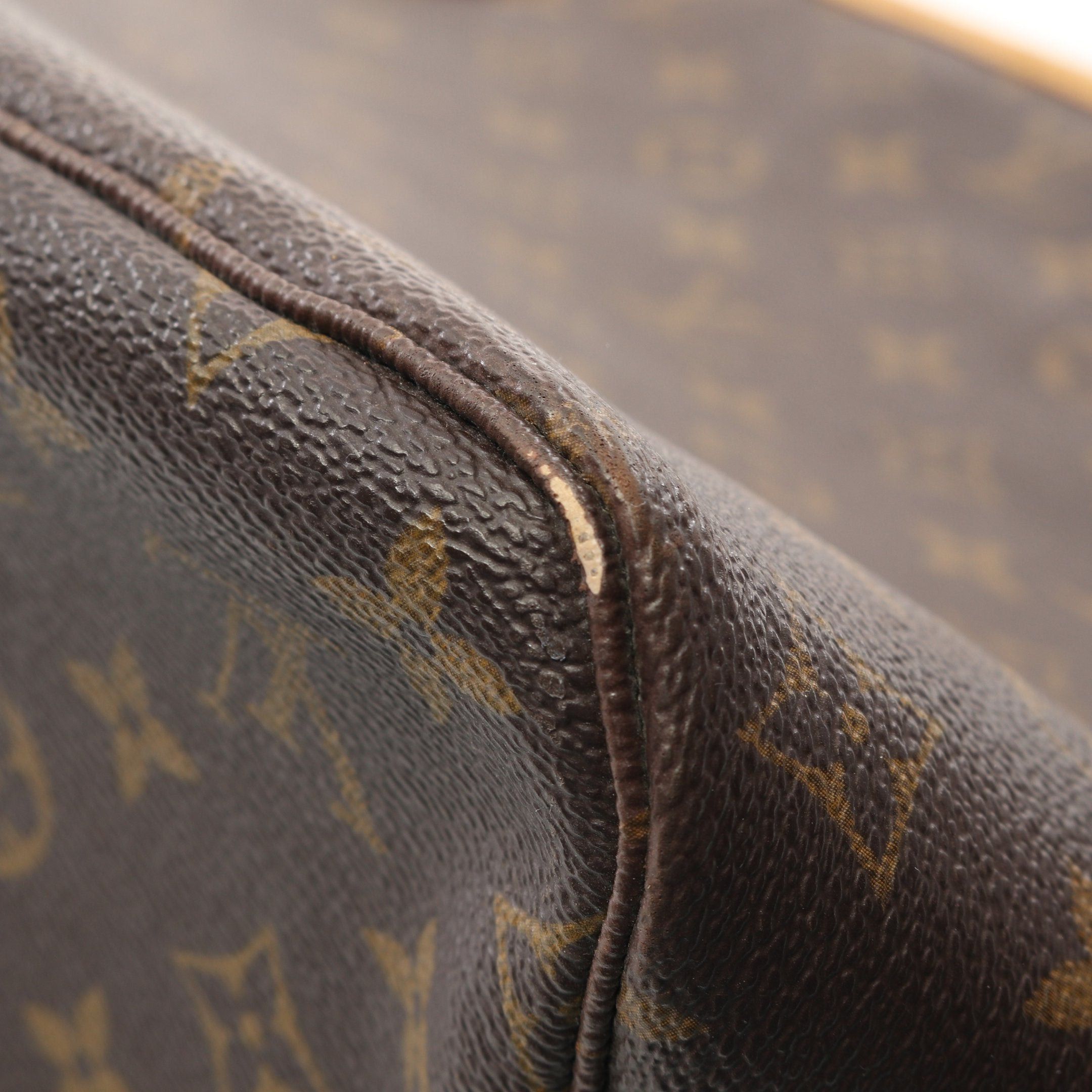 Louis Vuitton Louis Vuitton Neverfull Mm Monogram Shoulder Bag Tote Leather Brown Size ONE SIZE - 9 Thumbnail