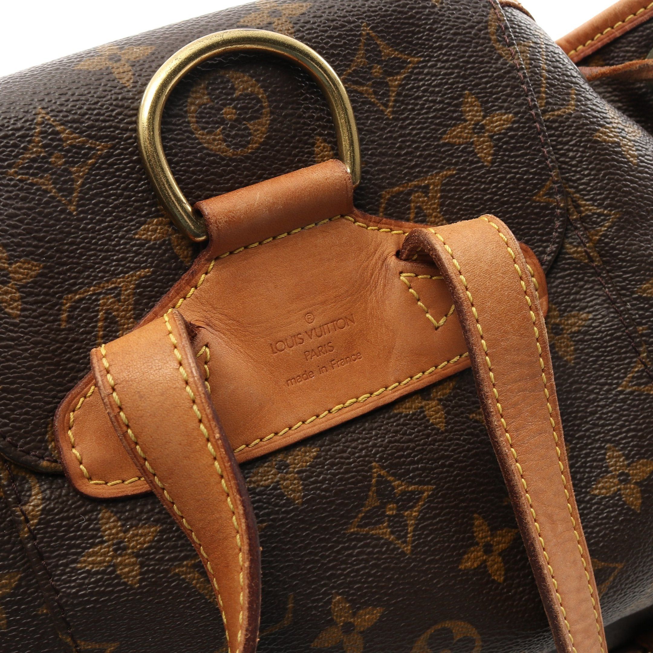 Louis Vuitton Louis Vuitton Montsouris Mm Monogram Backpack Rucksack Leather Brown Size ONE SIZE - 10 Thumbnail