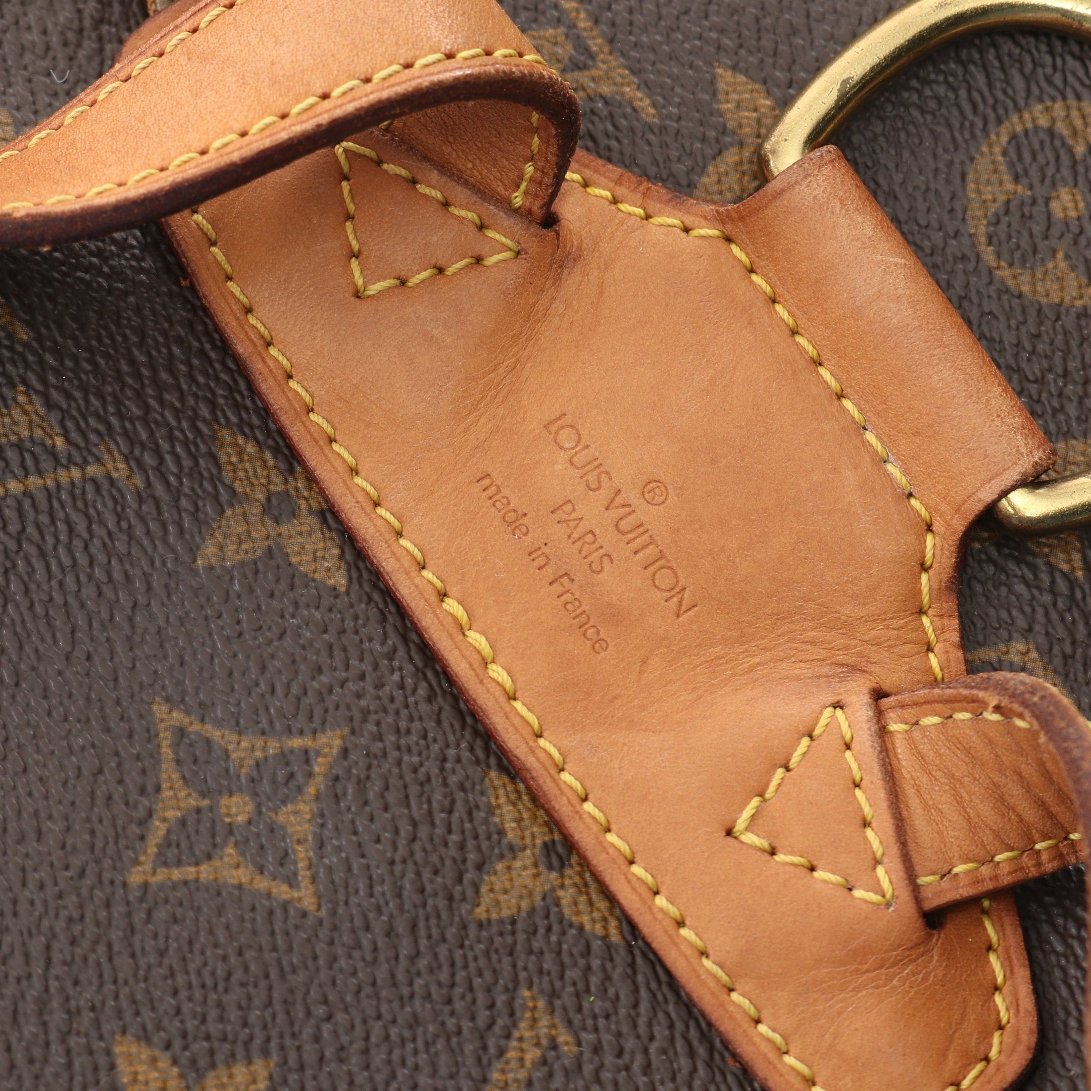 Louis Vuitton Louis Vuitton Montsouris Mm Monogram Backpack Rucksack Leather Brown Size ONE SIZE - 4 Thumbnail