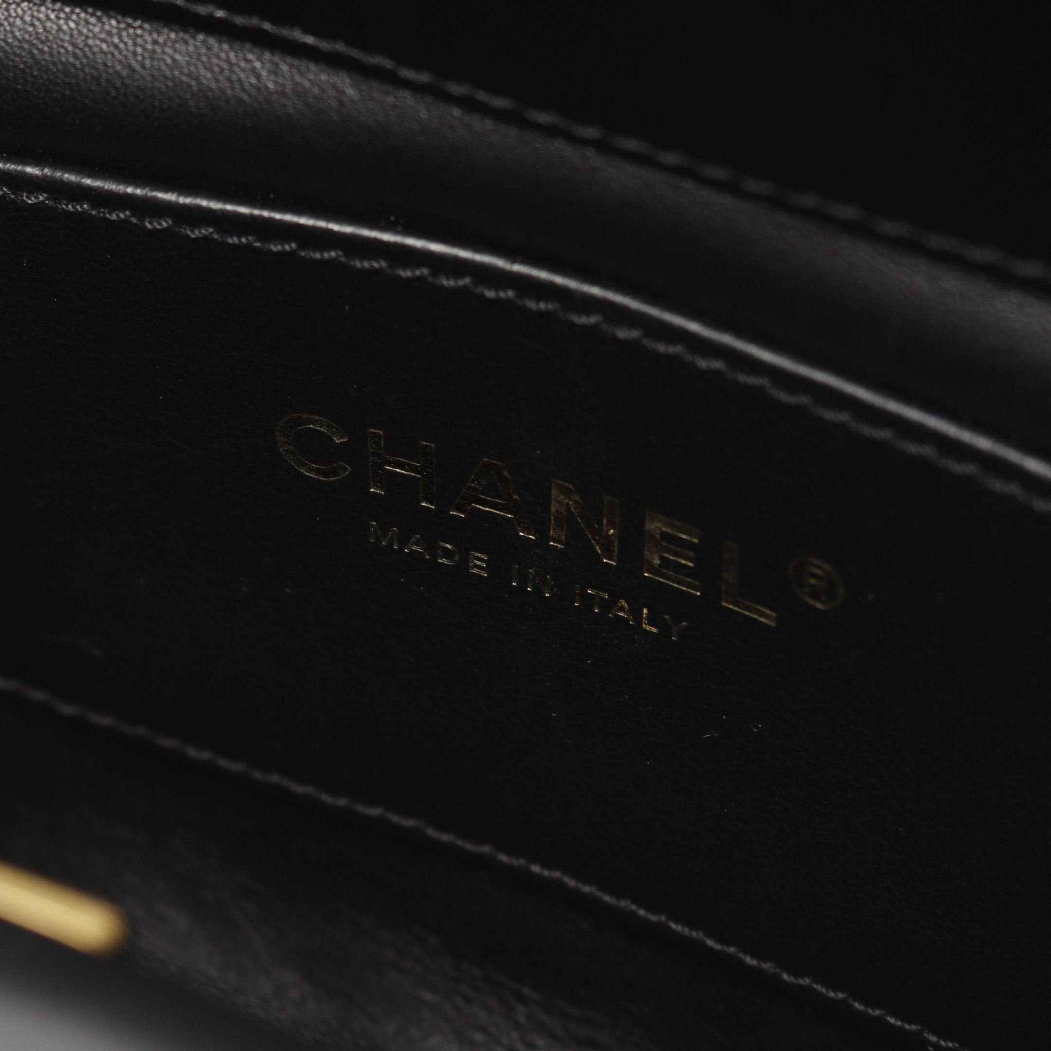 Chanel Chanel Matelasse Chain Shoulder Bag Rhinestone Fake Pearl Lambskin Black Gold Hardware Size ONE SIZE - 4 Thumbnail