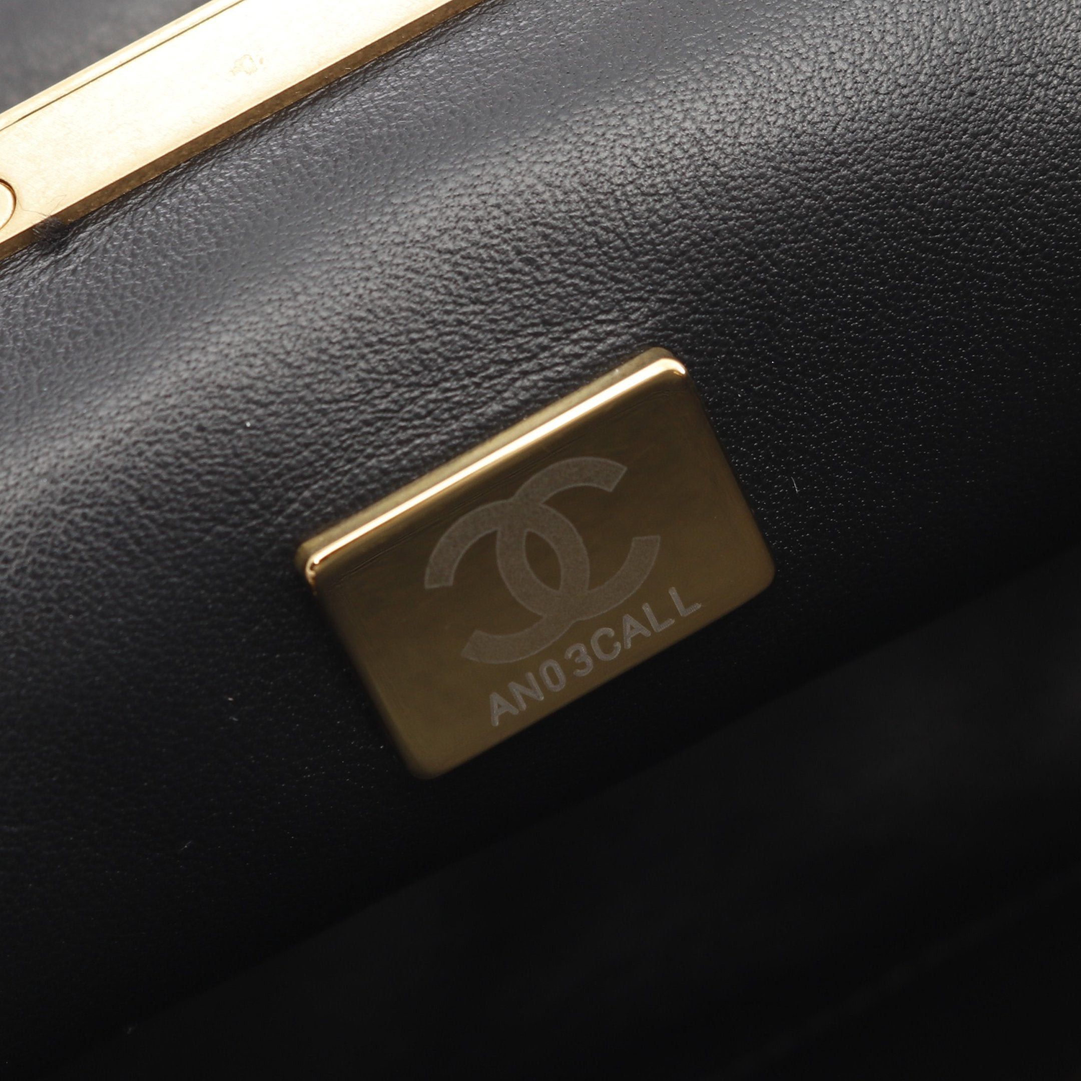Chanel Chanel Matelasse Chain Shoulder Bag Rhinestone Fake Pearl Lambskin Black Gold Hardware Size ONE SIZE - 5 Thumbnail