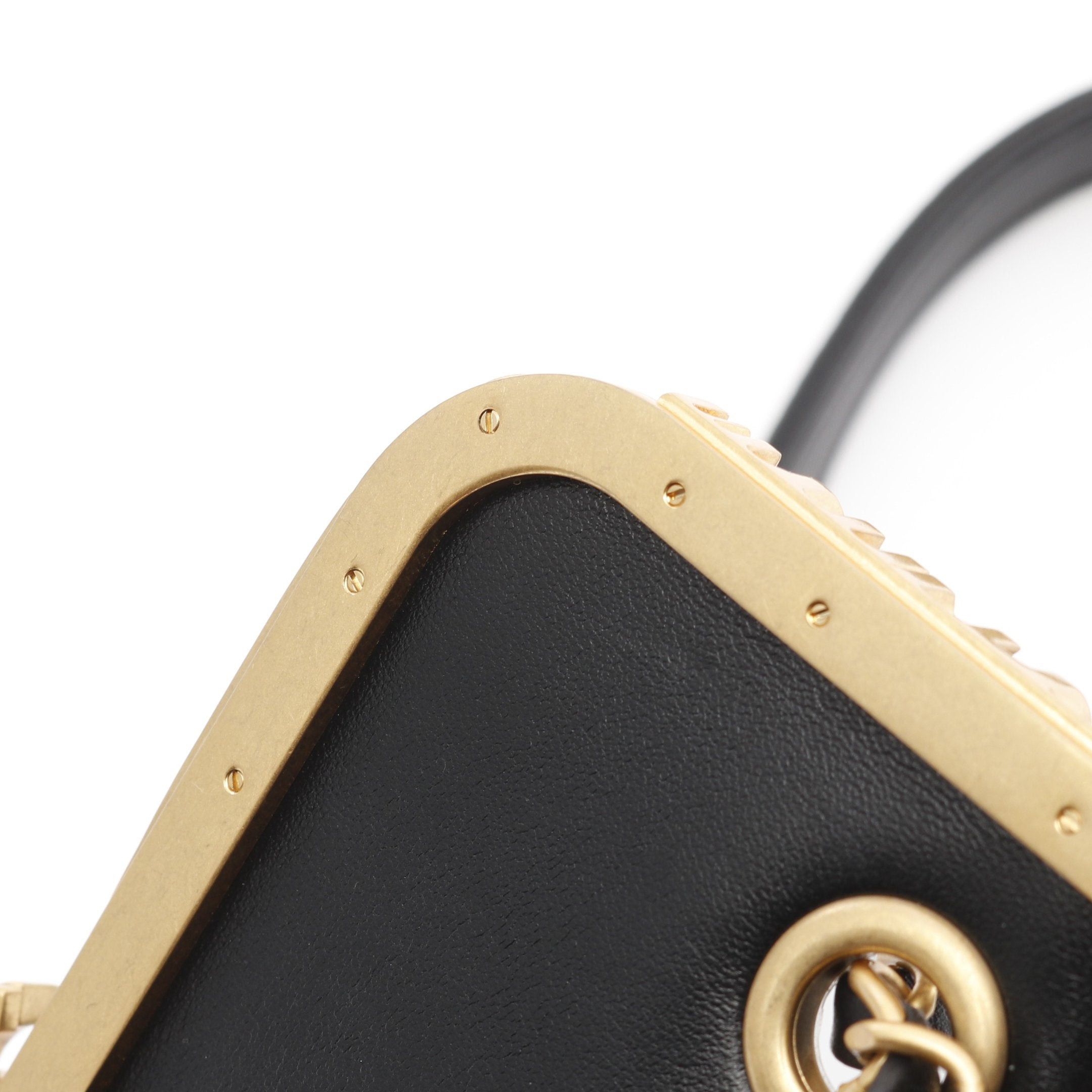 Chanel Chanel Matelasse Chain Shoulder Bag Rhinestone Fake Pearl Lambskin Black Gold Hardware Size ONE SIZE - 10 Thumbnail