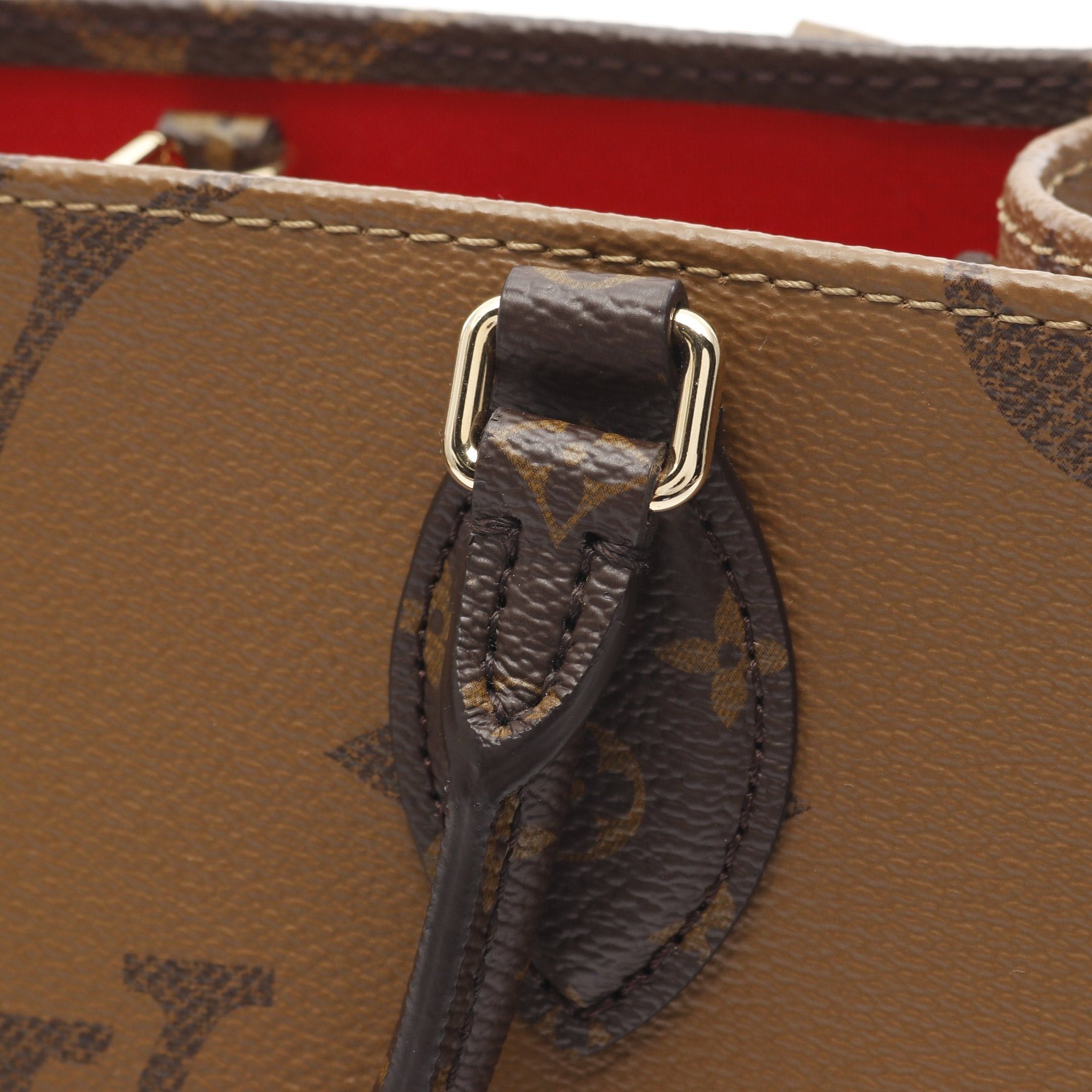 Louis Vuitton Louis Vuitton On-The-Go Pm Monogram Reverse Handbag Brown Beige Size ONE SIZE - 6 Thumbnail