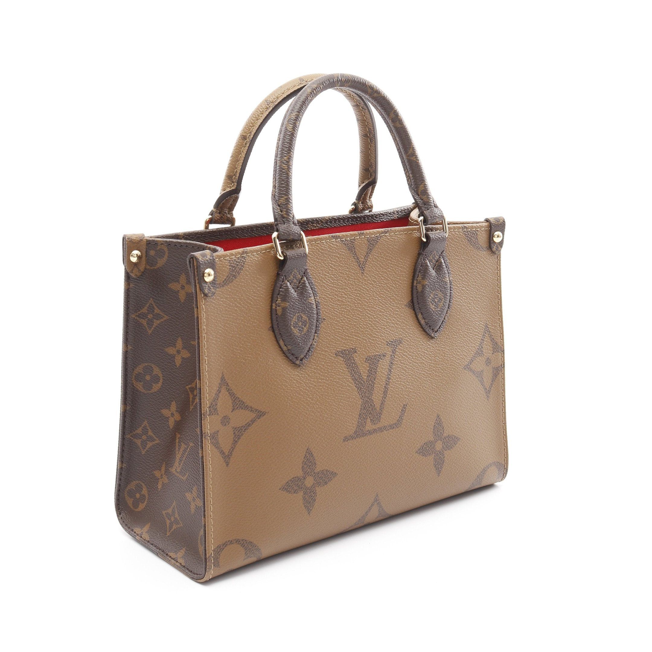 Louis Vuitton Louis Vuitton On-The-Go Pm Monogram Reverse Handbag Brown Beige Size ONE SIZE - 2 Thumbnail