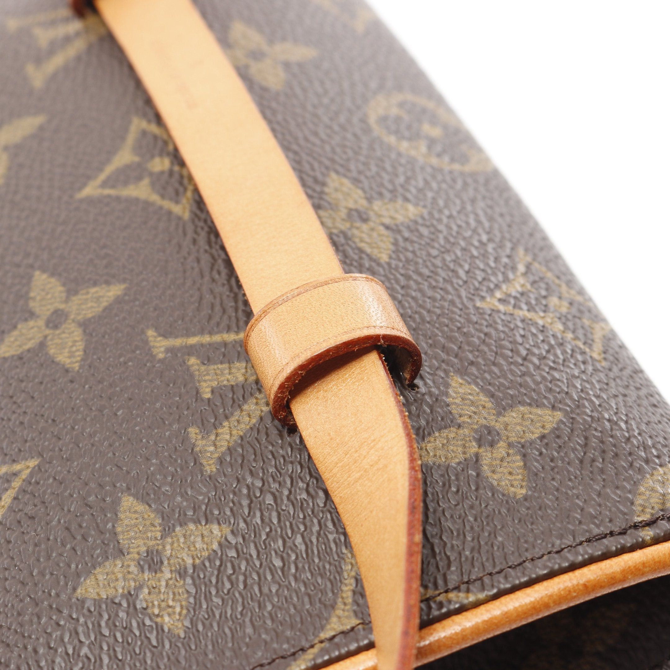 Louis Vuitton Louis Vuitton Pochette Florentine Monogram Body Bag Waist Leather Brown With Button Pressure (S) Size ONE SIZE - 8 Thumbnail