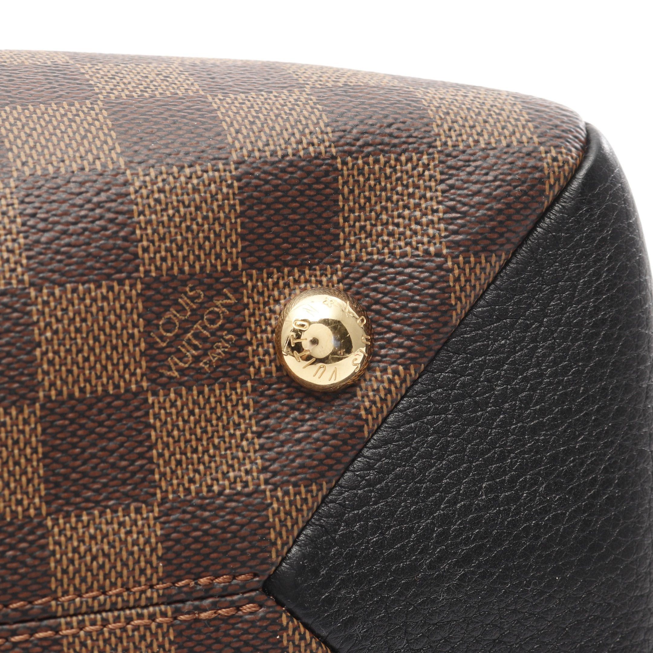 Louis Vuitton Louis Vuitton Brittany Damier Ebene Handbag Leather Brown Black Size ONE SIZE - 11 Thumbnail
