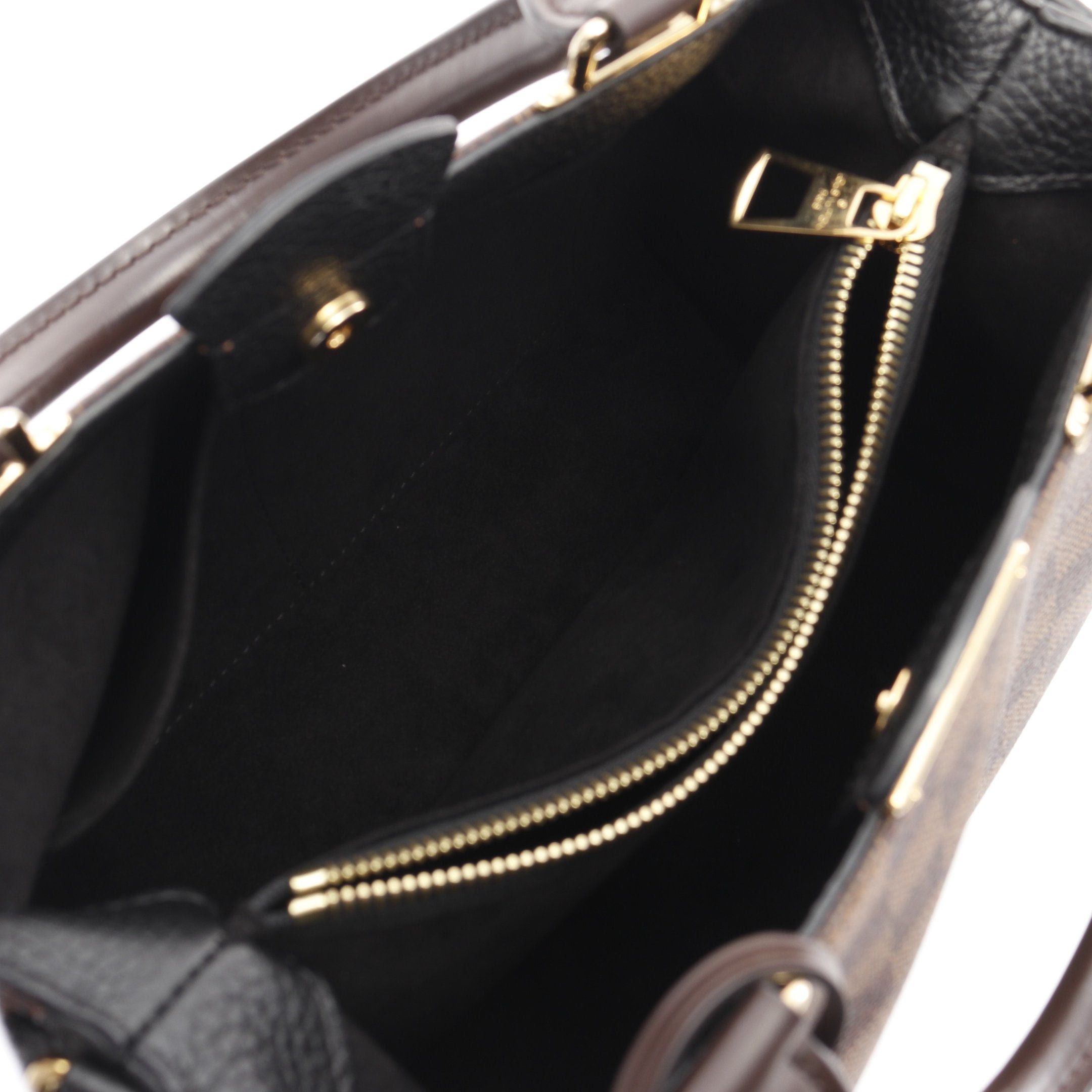 Louis Vuitton Louis Vuitton Brittany Damier Ebene Handbag Leather Brown Black Size ONE SIZE - 3 Thumbnail