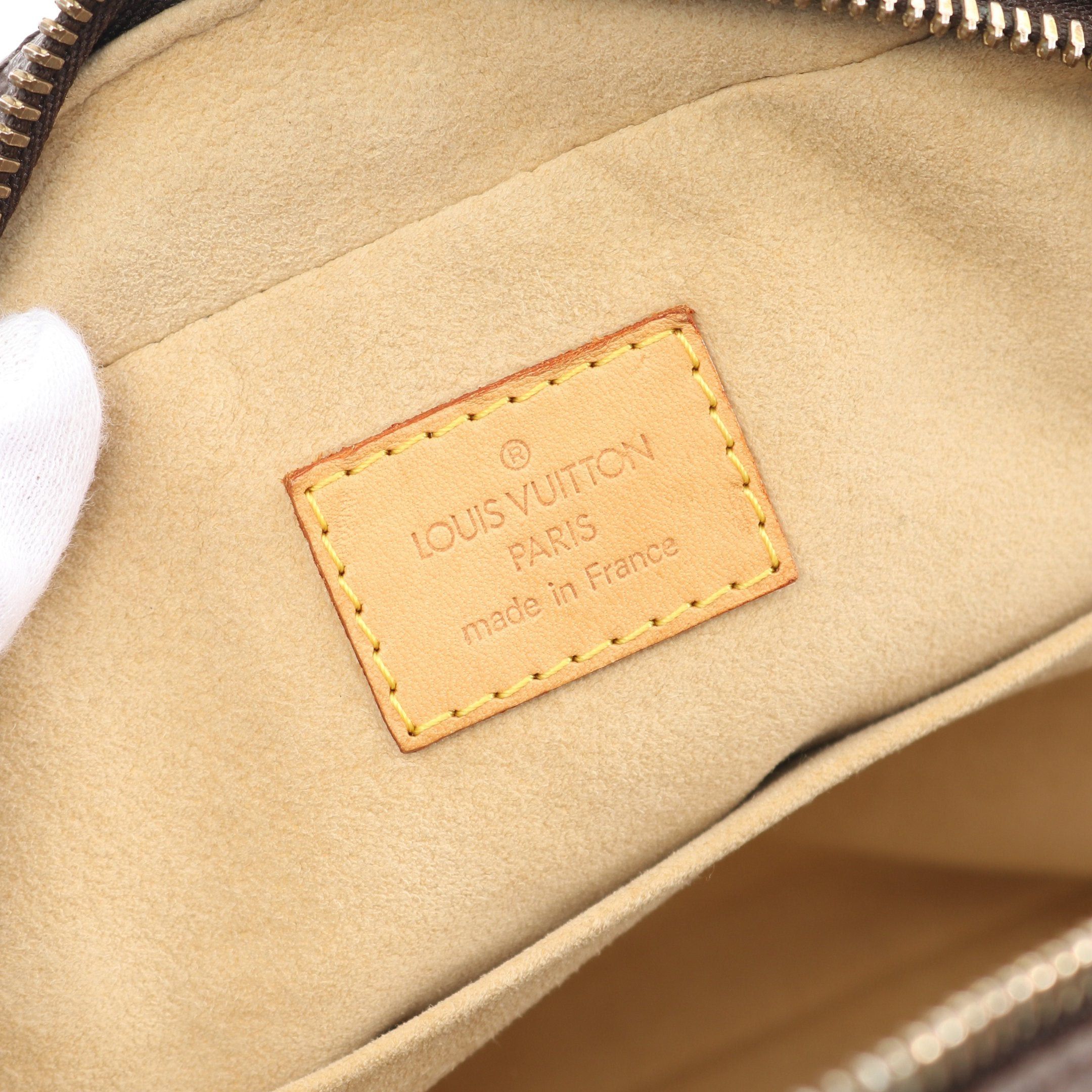 Louis Vuitton Louis Vuitton Manhattan Pm Monogram Handbag Leather Brown Size ONE SIZE - 4 Thumbnail