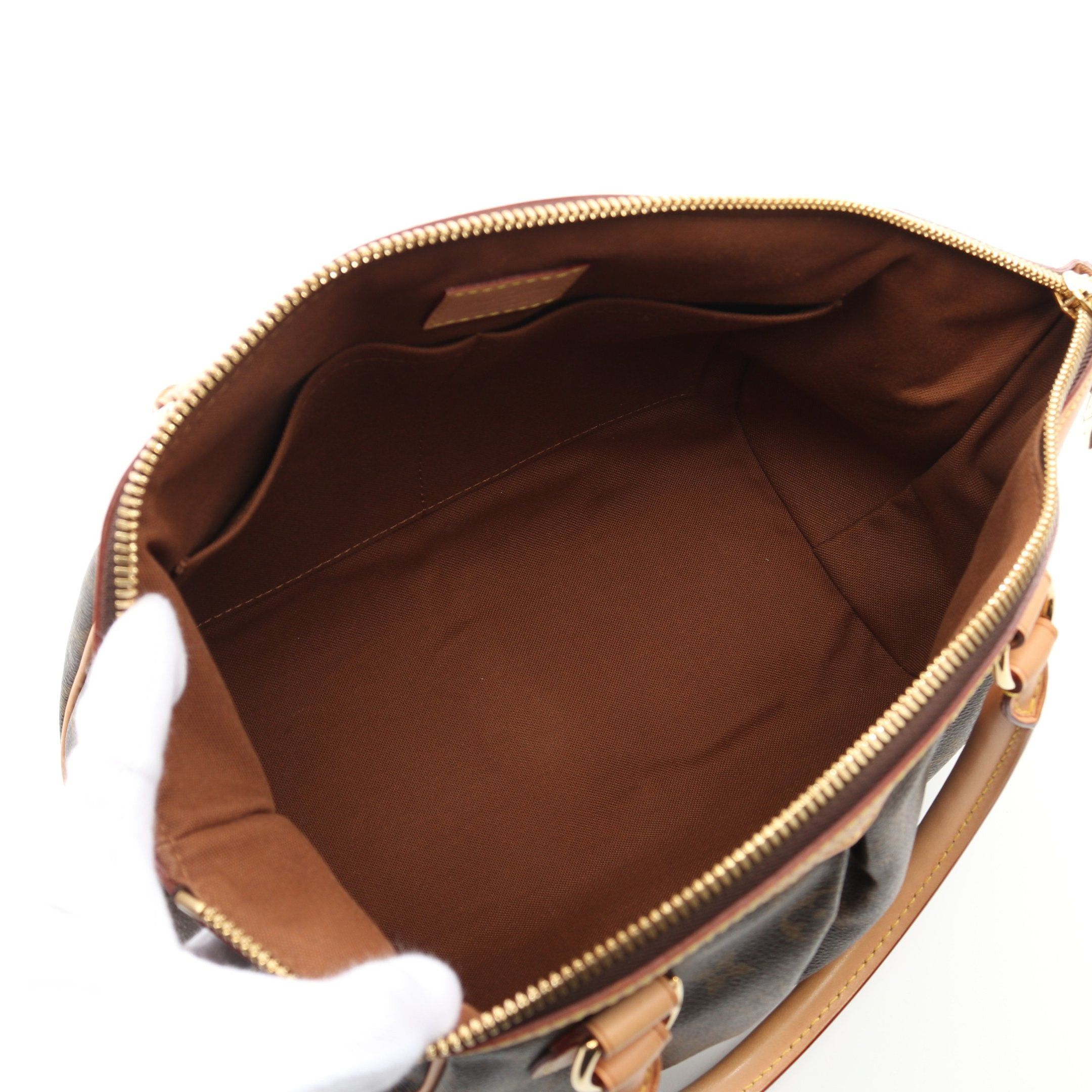 Louis Vuitton Louis Vuitton Tivoli Pm Monogram Handbag Leather Brown Size ONE SIZE - 3 Thumbnail