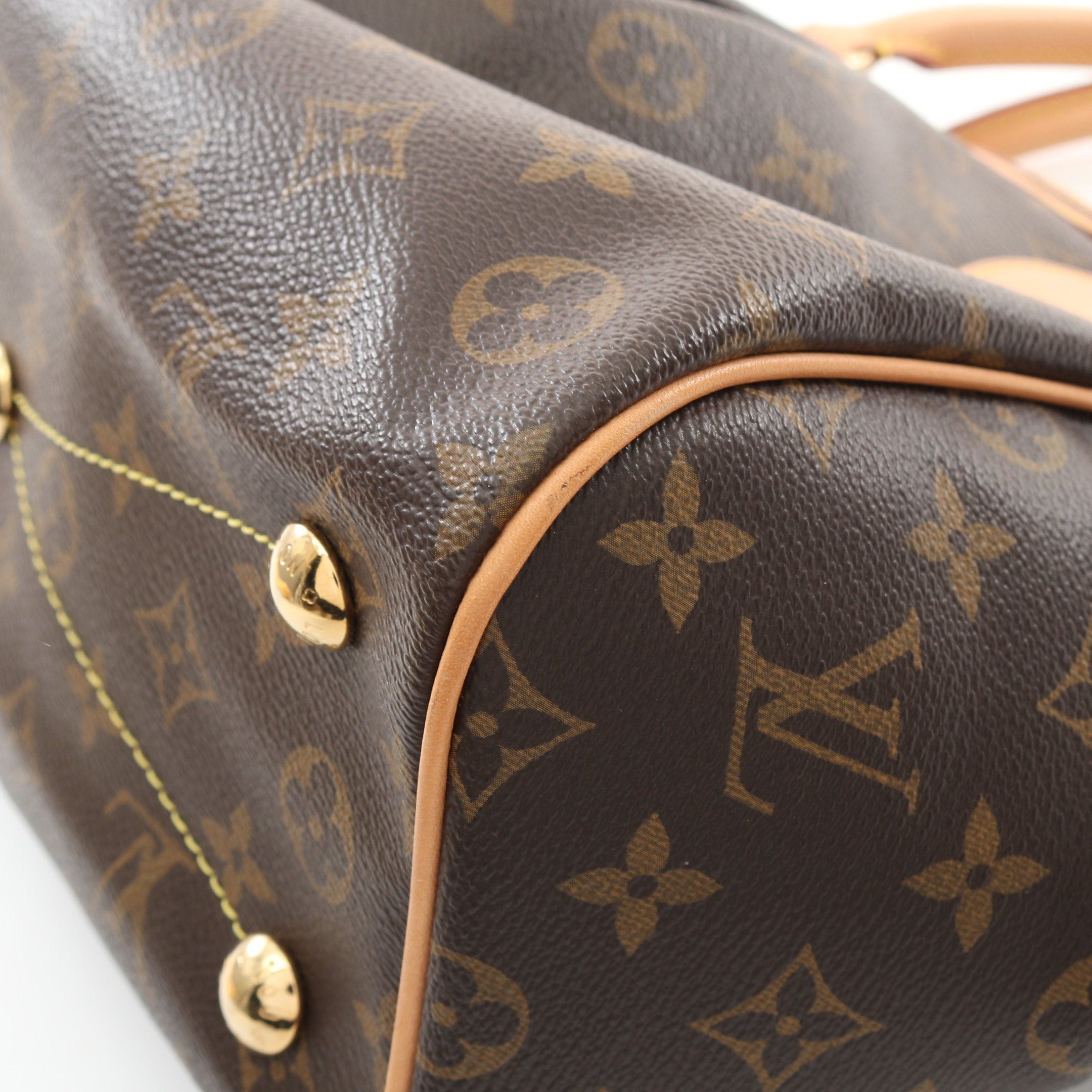 Louis Vuitton Louis Vuitton Tivoli Pm Monogram Handbag Leather Brown Size ONE SIZE - 7 Thumbnail