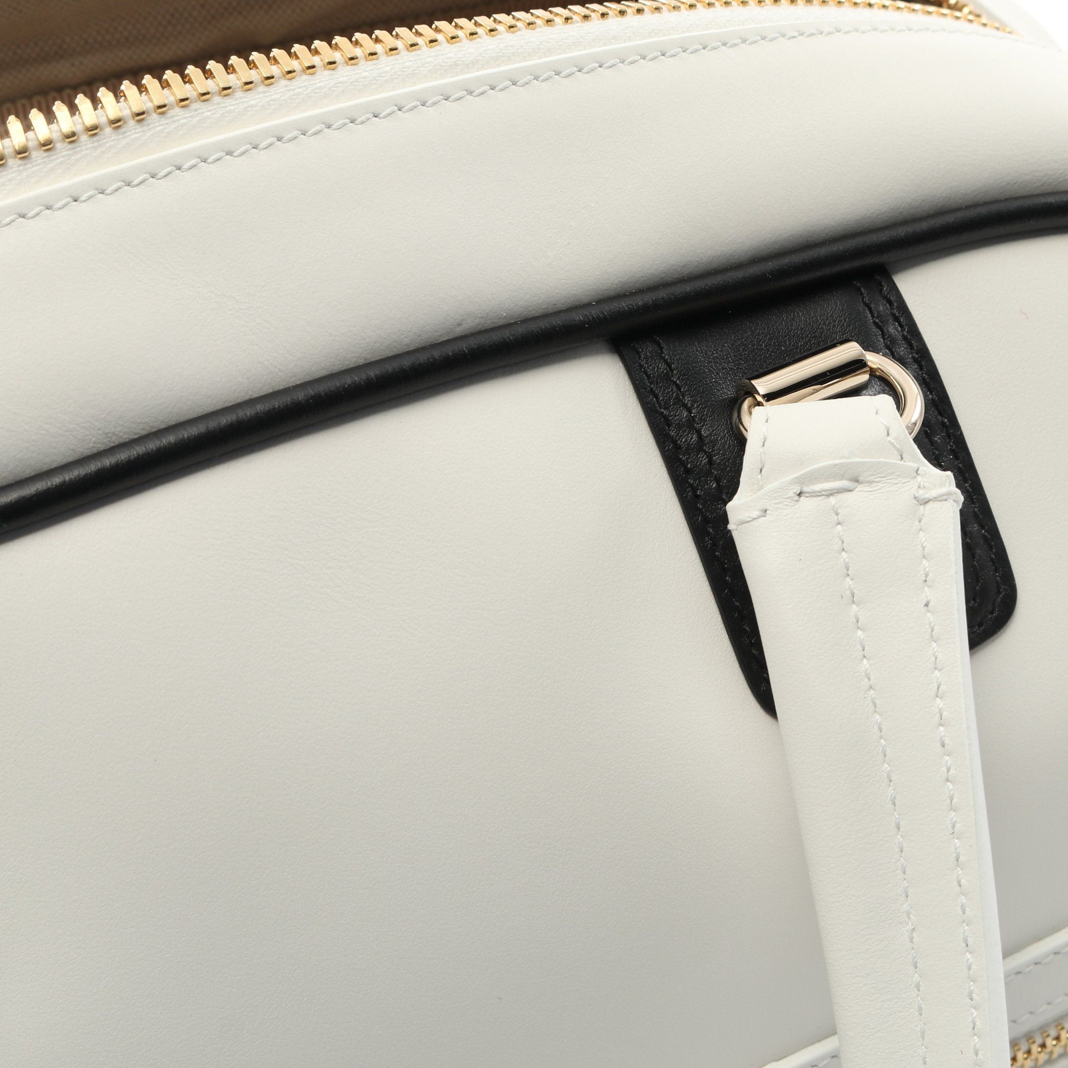 Dior Dior Vibe Bowling Bag Handbag Mini Boston Leather White Black Size ONE SIZE - 5 Thumbnail