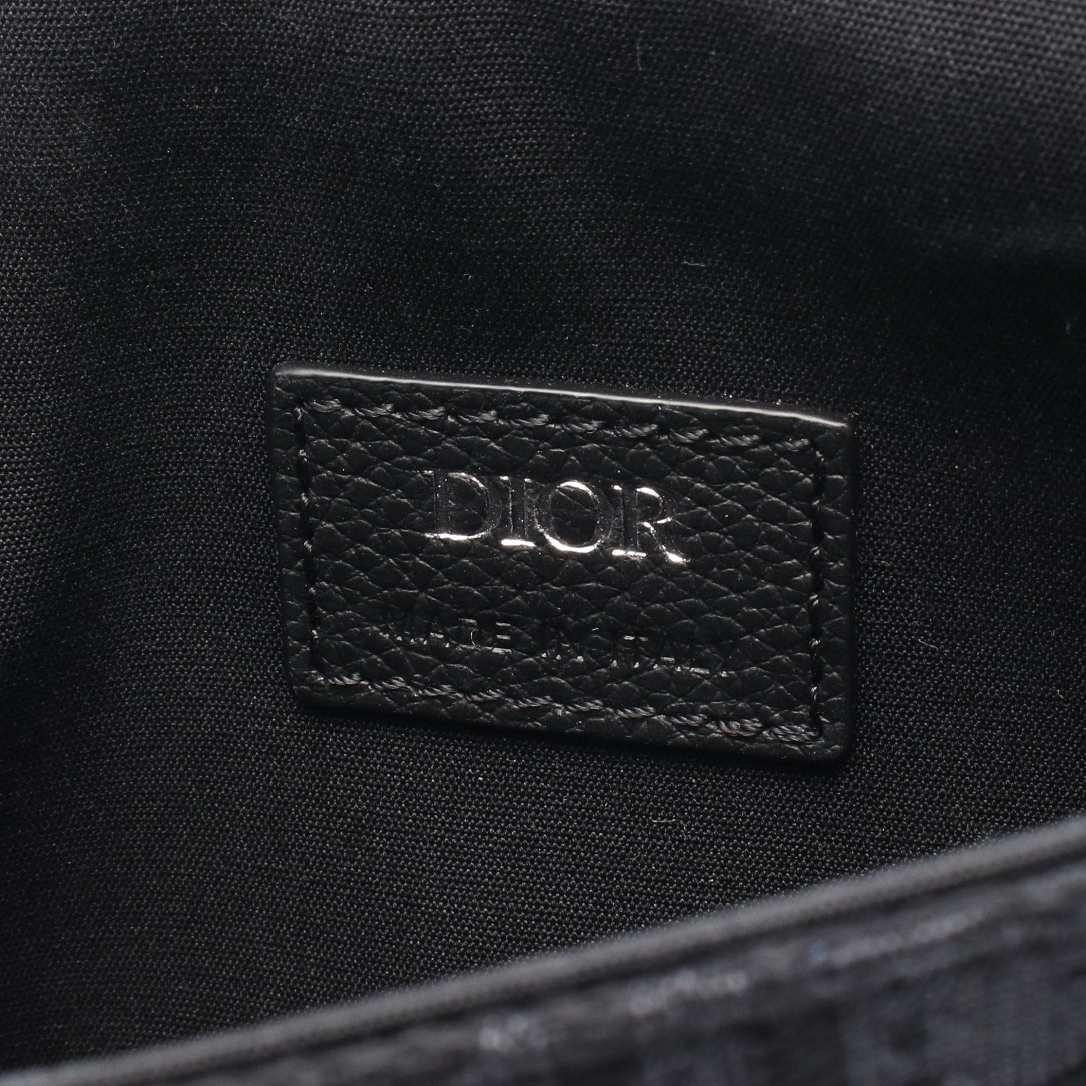 Dior Dior Saddle Oblique Body Bag Waist Canvas Leather Black Size ONE SIZE - 4 Thumbnail