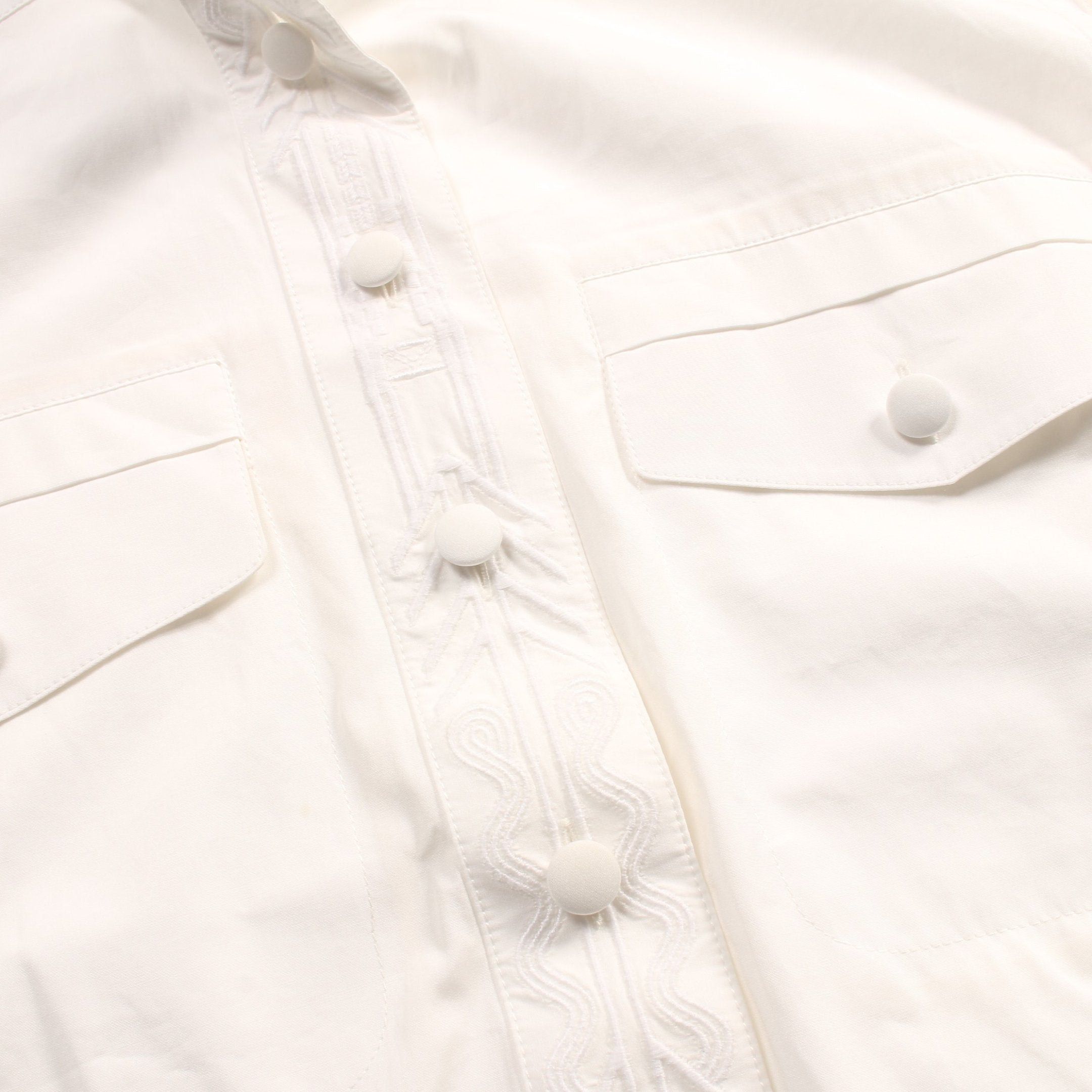 Louis Vuitton Louis Vuitton Blouse No Sleeve Embroidery Cotton Off White Size ONE SIZE - 9 Thumbnail