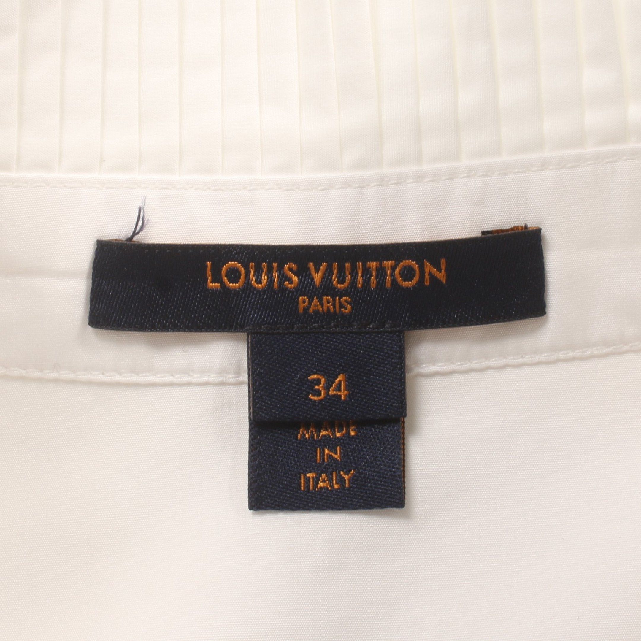 Louis Vuitton Louis Vuitton Blouse No Sleeve Embroidery Cotton Off White Size ONE SIZE - 3 Thumbnail