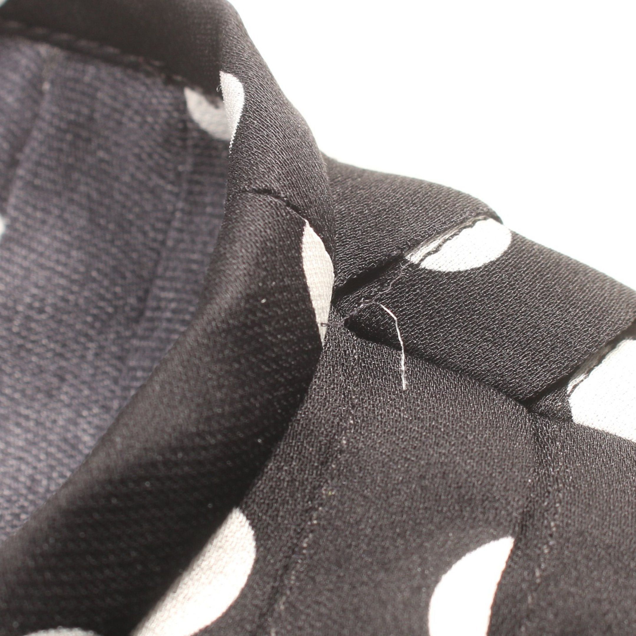Louis Vuitton Louis Vuitton Blouse Bowtie Dot Silk Black White Size ONE SIZE - 9 Thumbnail